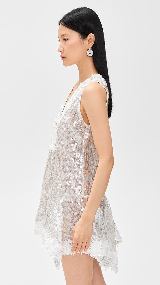 Robe de cocktail courte à sequins AKNVAS Esme