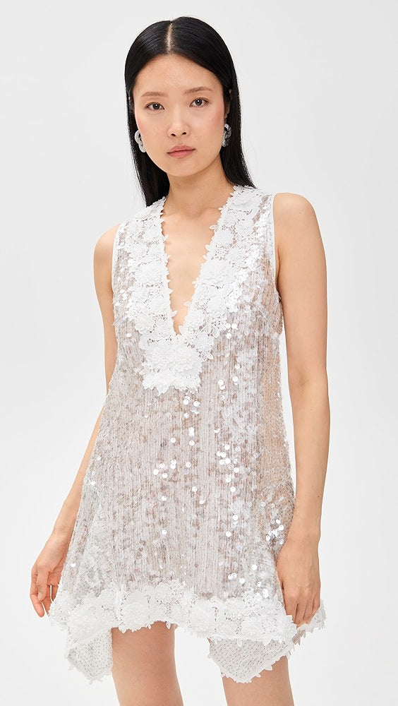 Robe de cocktail courte à sequins AKNVAS Esme
