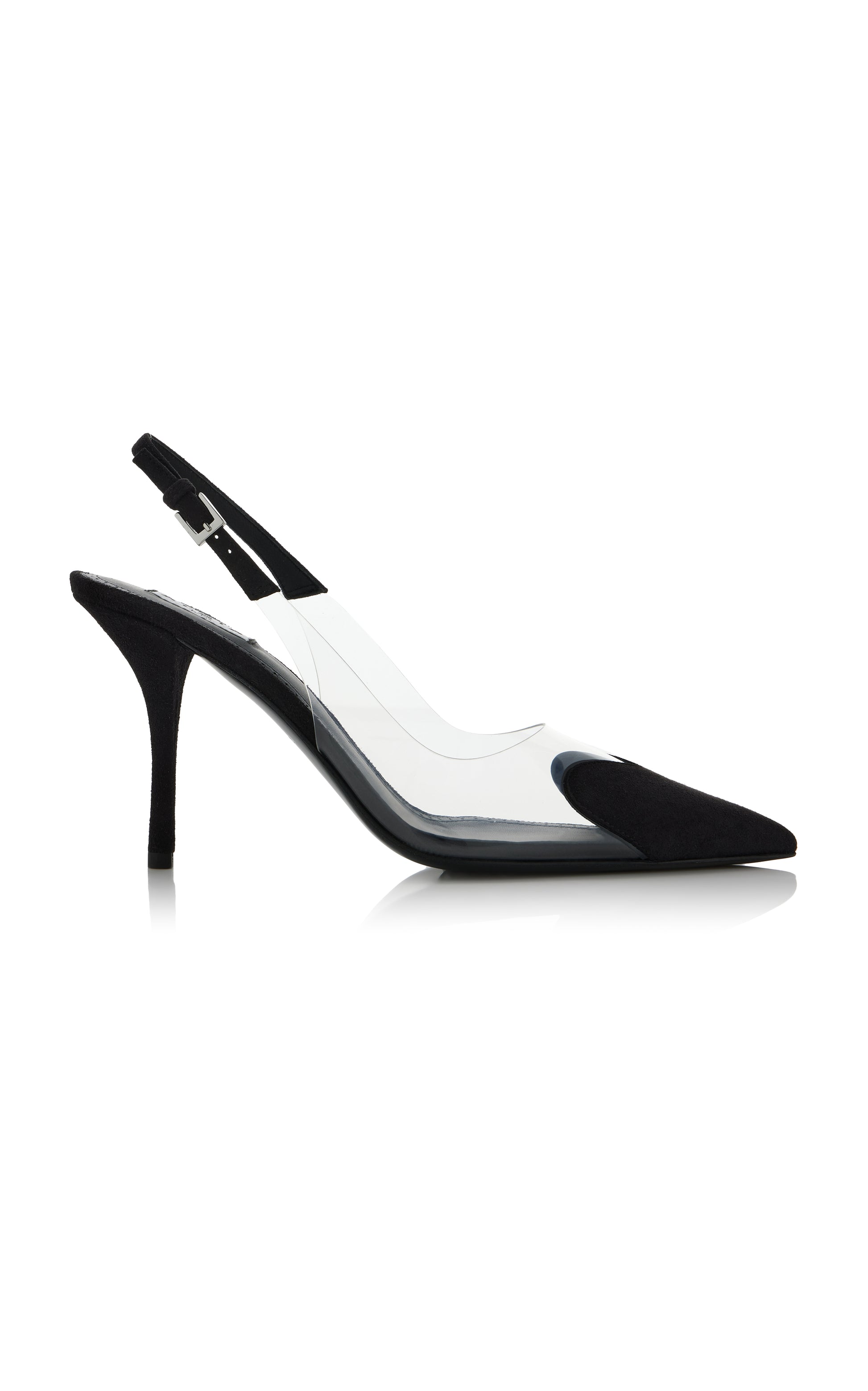 ALAÏA Escarpins à bride arrière en daim Le Cœur