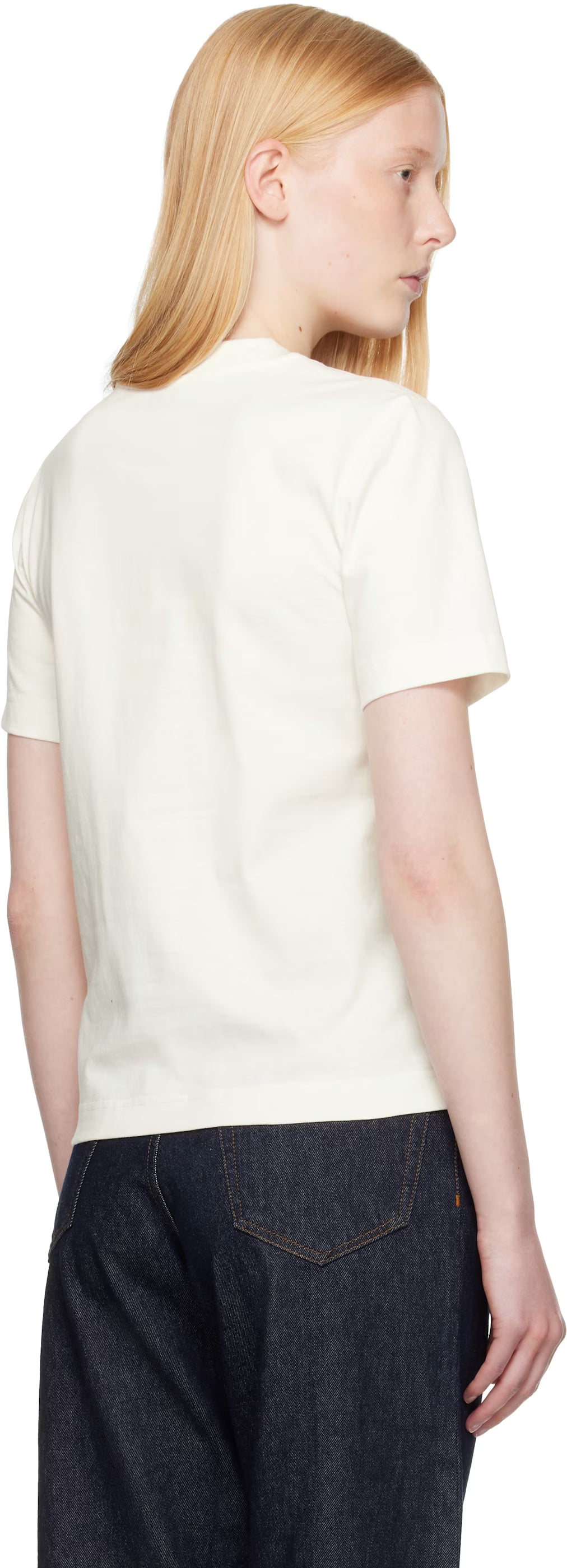 Burberry White Large Logo T-shirt