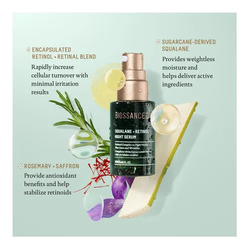 Squalane + Retinol Night Serum
