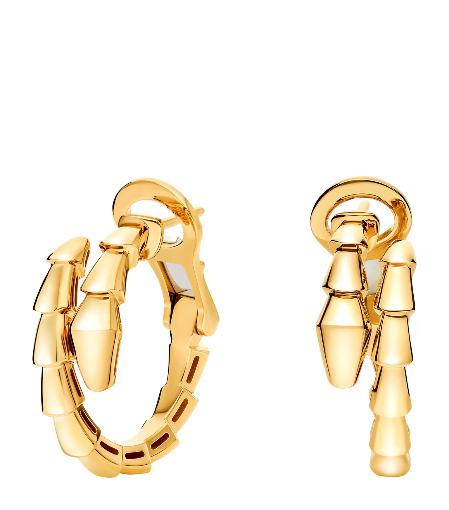 Boucles d'oreilles Serpenti Viper en or jaune BVLGARI