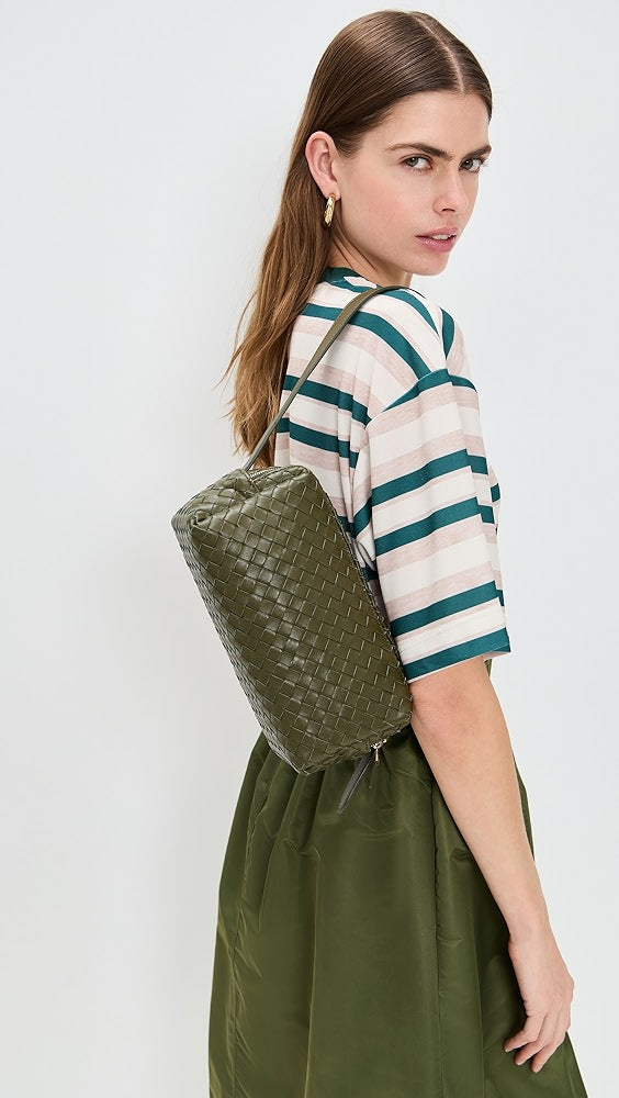 Sac à bandoulière en cuir tressé Elleme Trousse