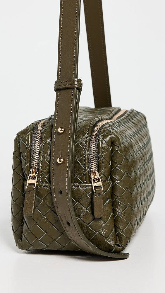 Sac à bandoulière en cuir tressé Elleme Trousse