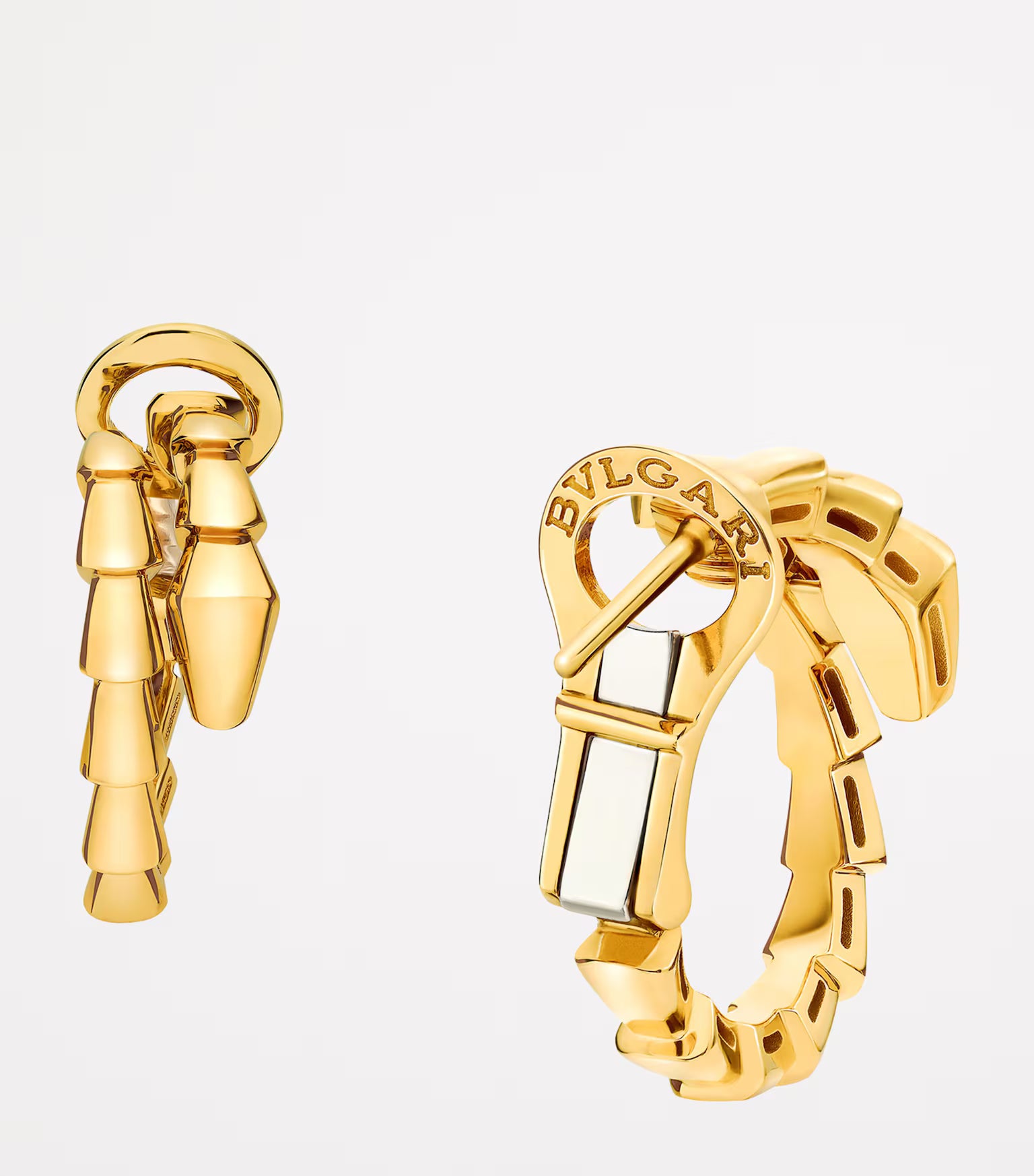 Boucles d'oreilles Serpenti Viper en or jaune BVLGARI