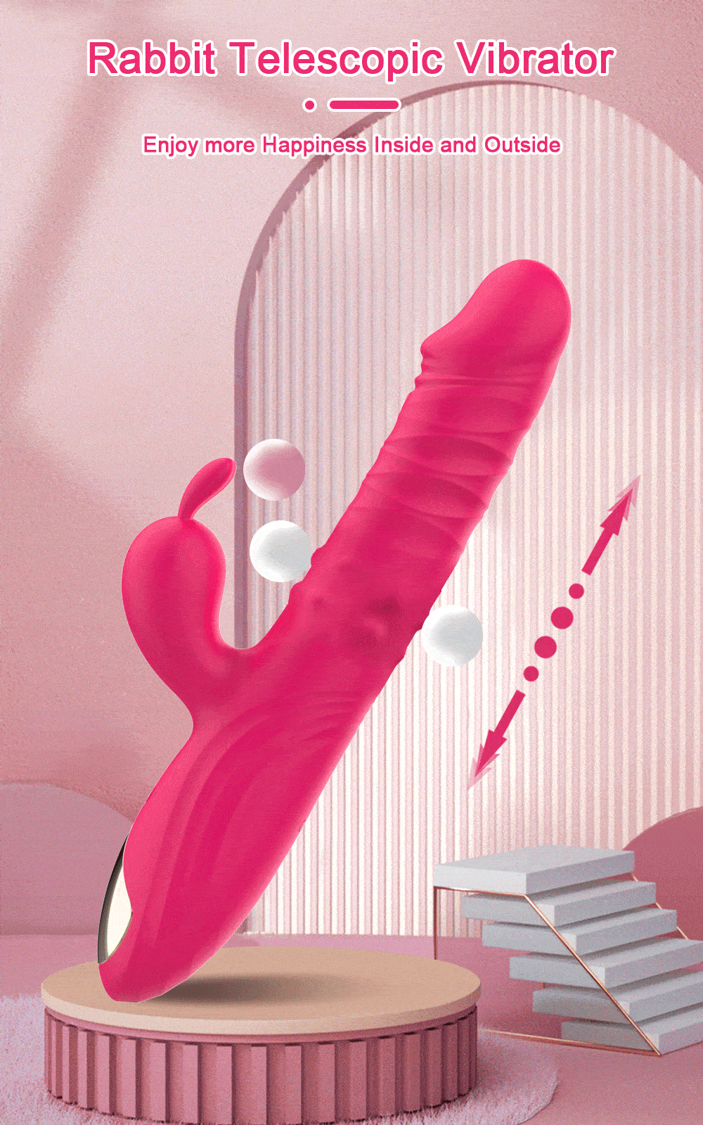 Thrusting Dildo With Clit Vibrator | Triple Stimulation