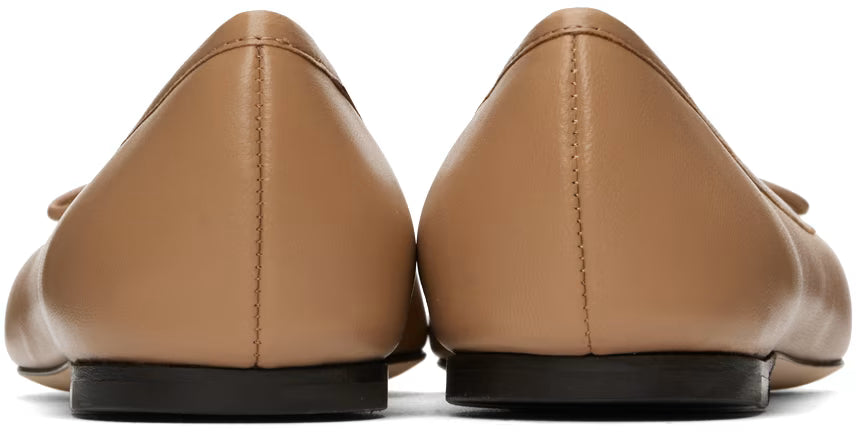 Jimmy Choo Beige Elme Ballerina Flats