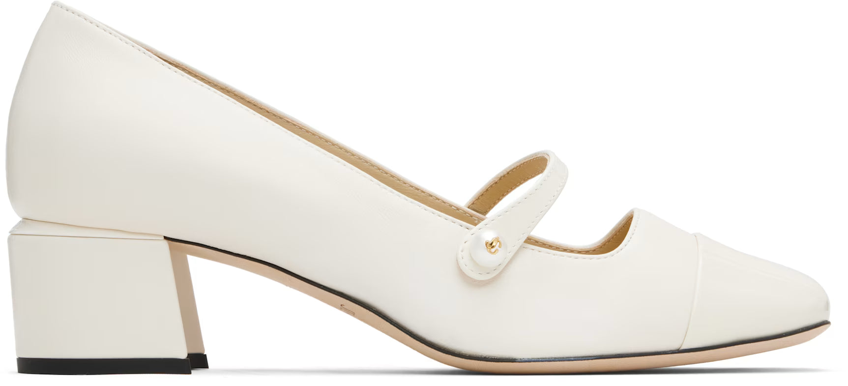 Jimmy Choo Off-White Elisa 45 Heels
