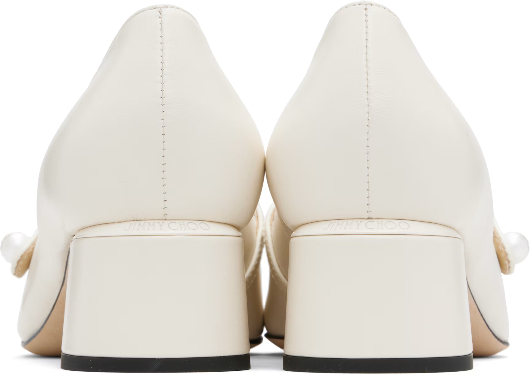 Jimmy Choo Off-White Elisa 45 Heels