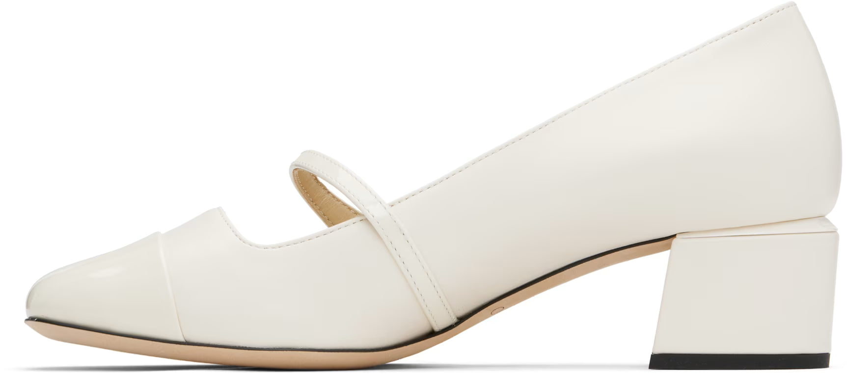 Jimmy Choo Off-White Elisa 45 Heels