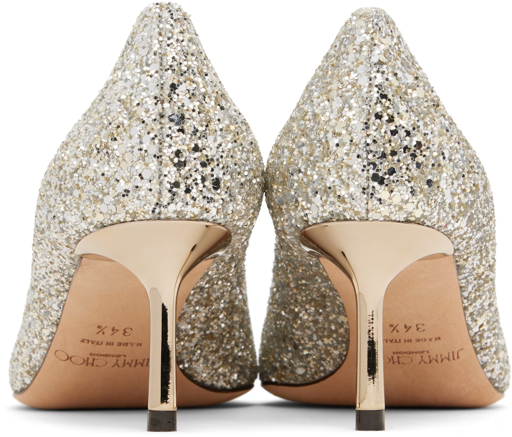 Jimmy Choo Silver Romy 60 Heels