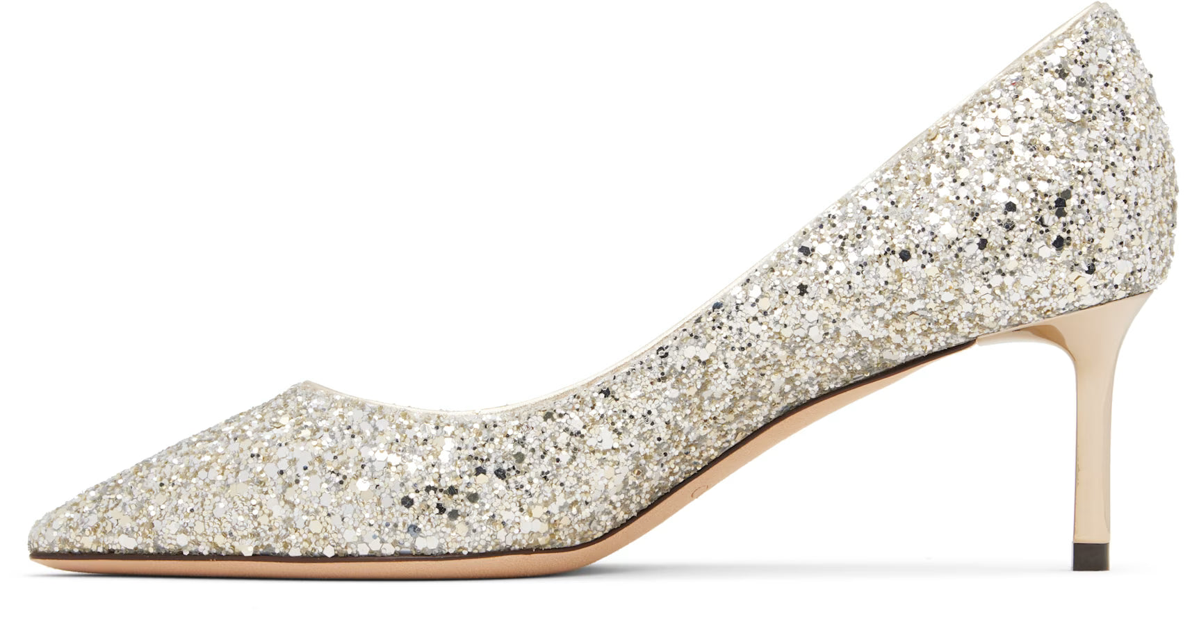 Jimmy Choo Silver Romy 60 Heels