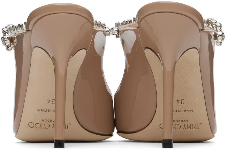 Jimmy Choo Taupe Bing 100 Heels