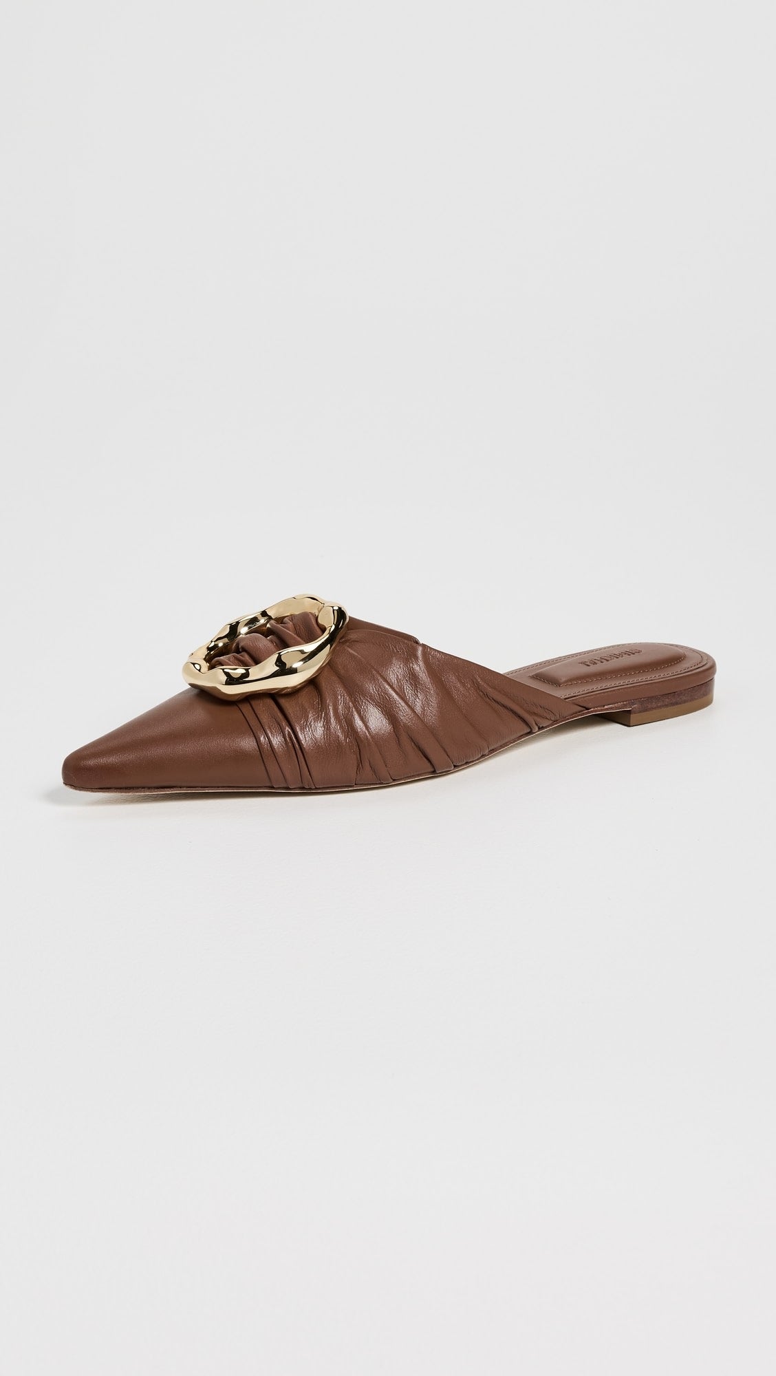 SIMKHAI Belle Leather Pointed Toe Mules Belle Leather Pointed Toe Mules