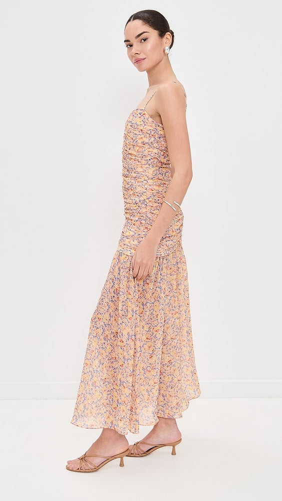 Kika Vargas Pamela Dress Yellow Garden