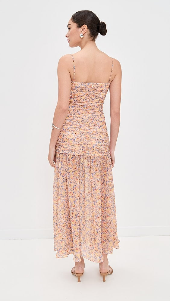Kika Vargas Pamela Dress Yellow Garden