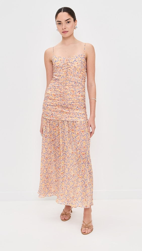 Kika Vargas Pamela Dress Yellow Garden