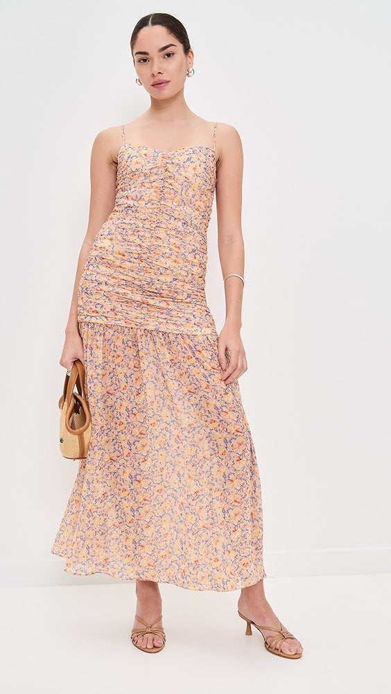Kika Vargas Pamela Dress Yellow Garden