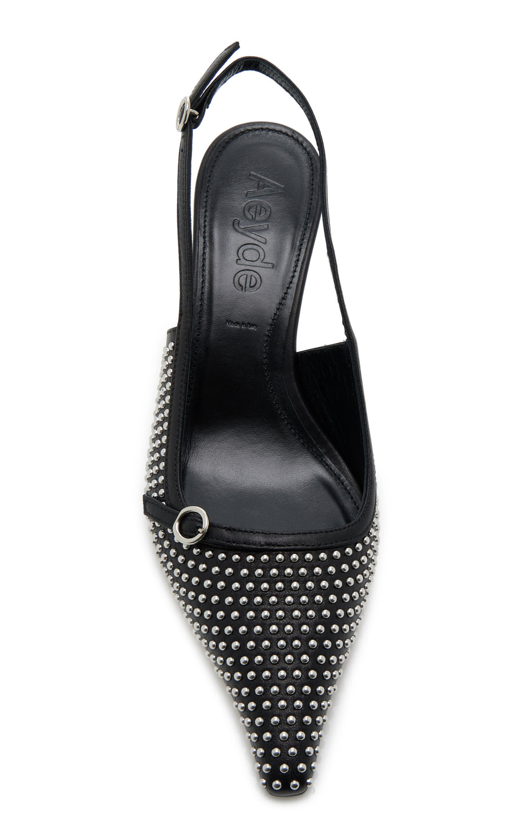 Escarpins à bride arrière en cuir clouté Aeyde Saba