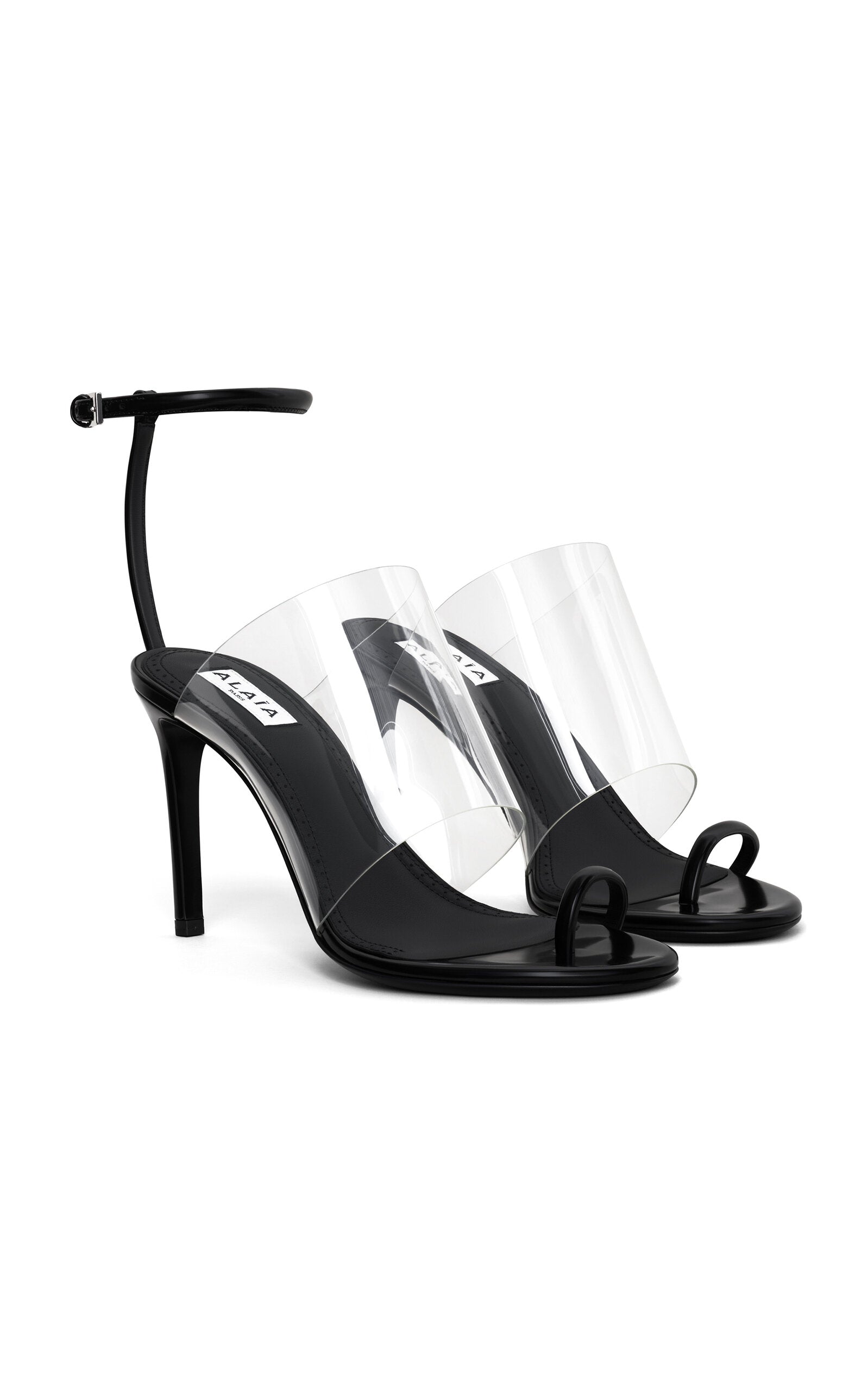 Sandales asymétriques en cuir PU ALAÏA