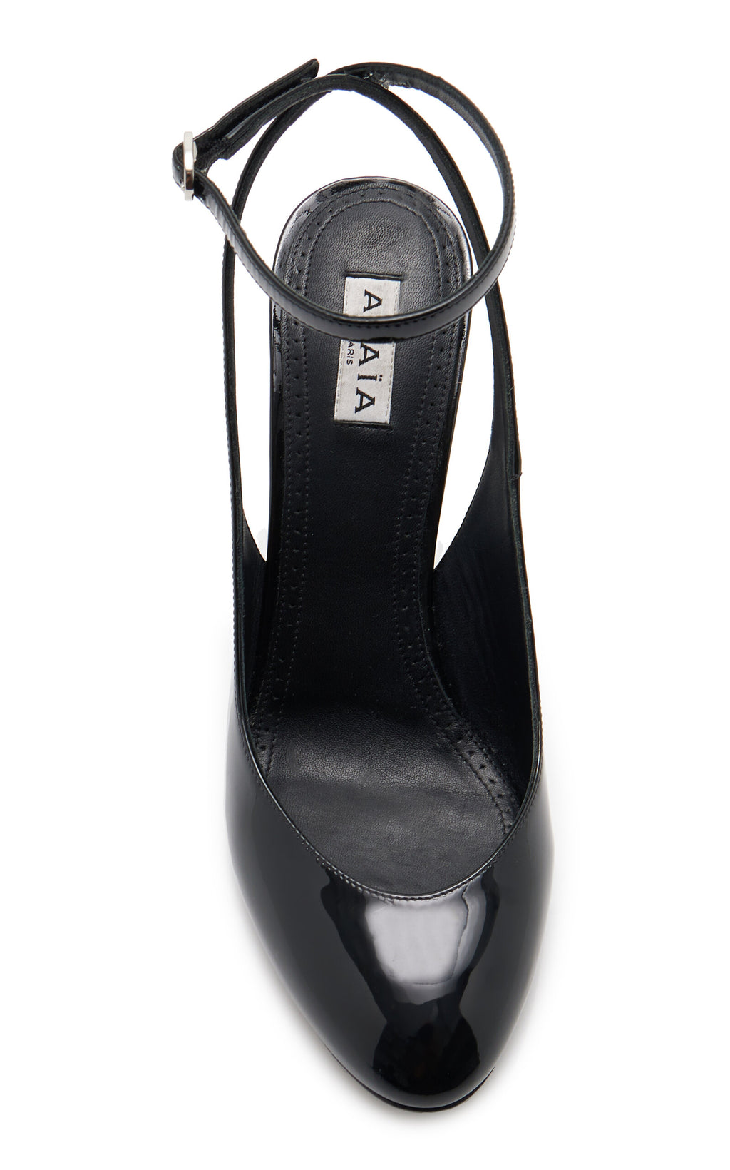 Escarpins à bride arrière en cuir verni ALAÏA