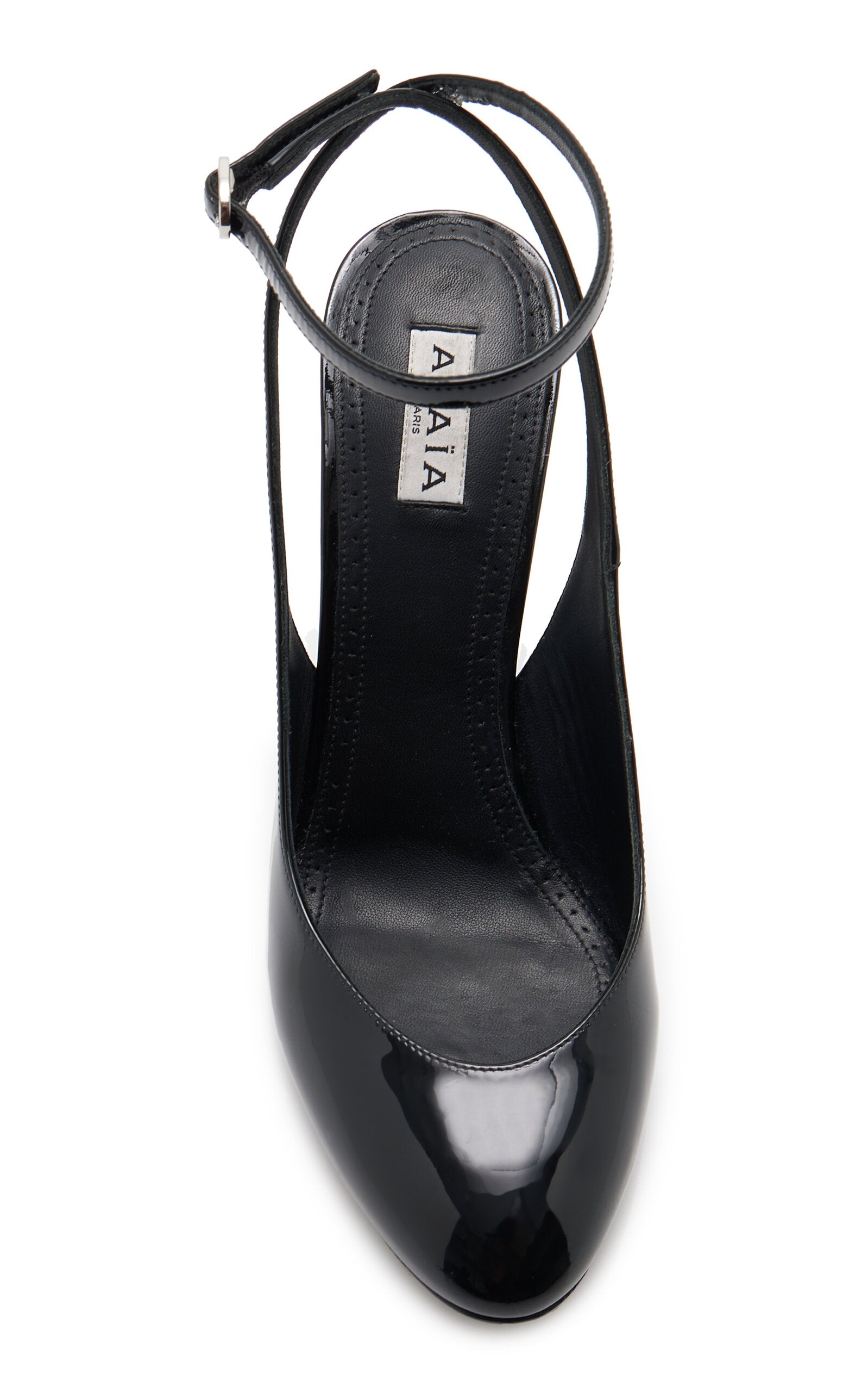 Escarpins à bride arrière en cuir verni ALAÏA