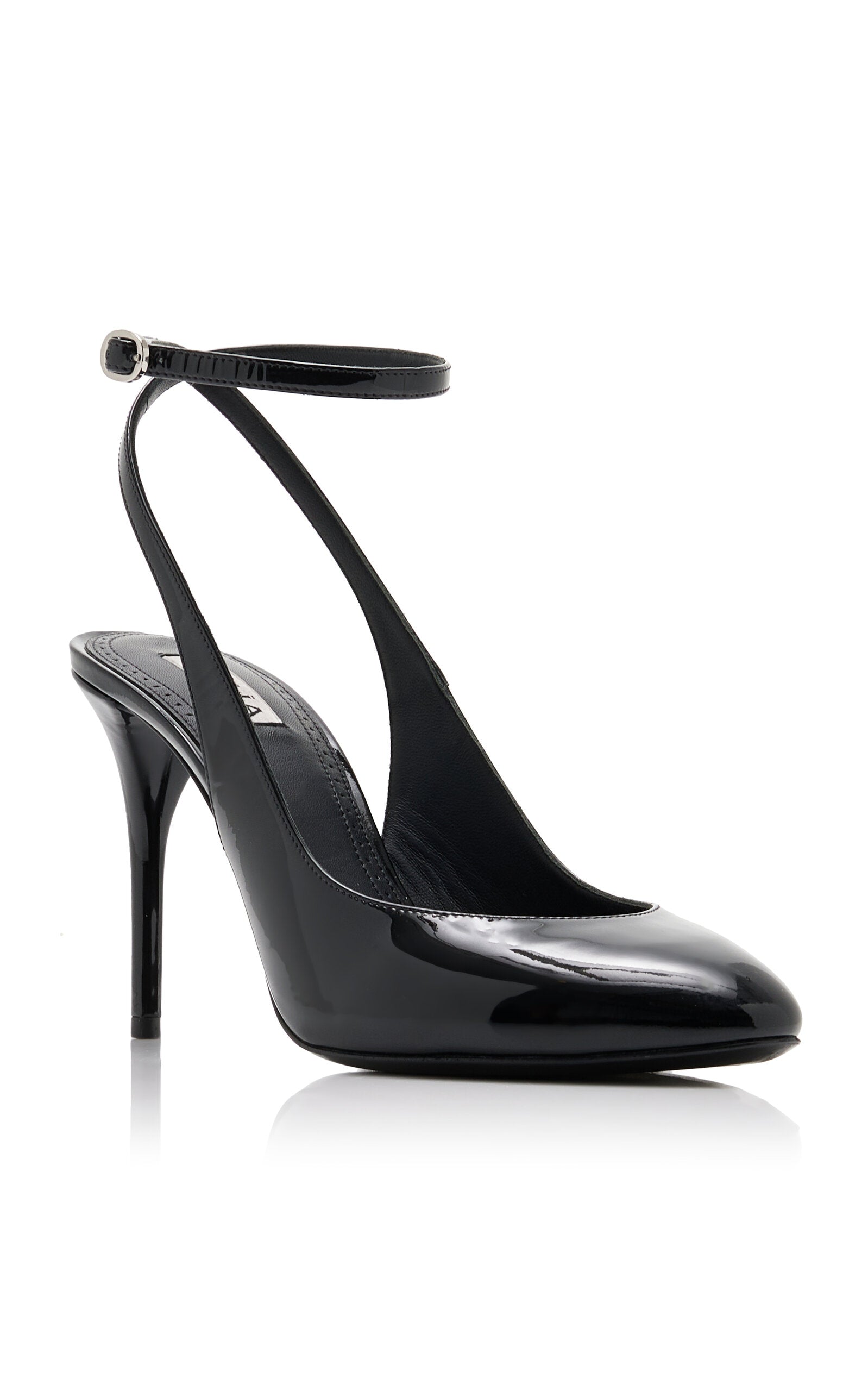 Escarpins à bride arrière en cuir verni ALAÏA