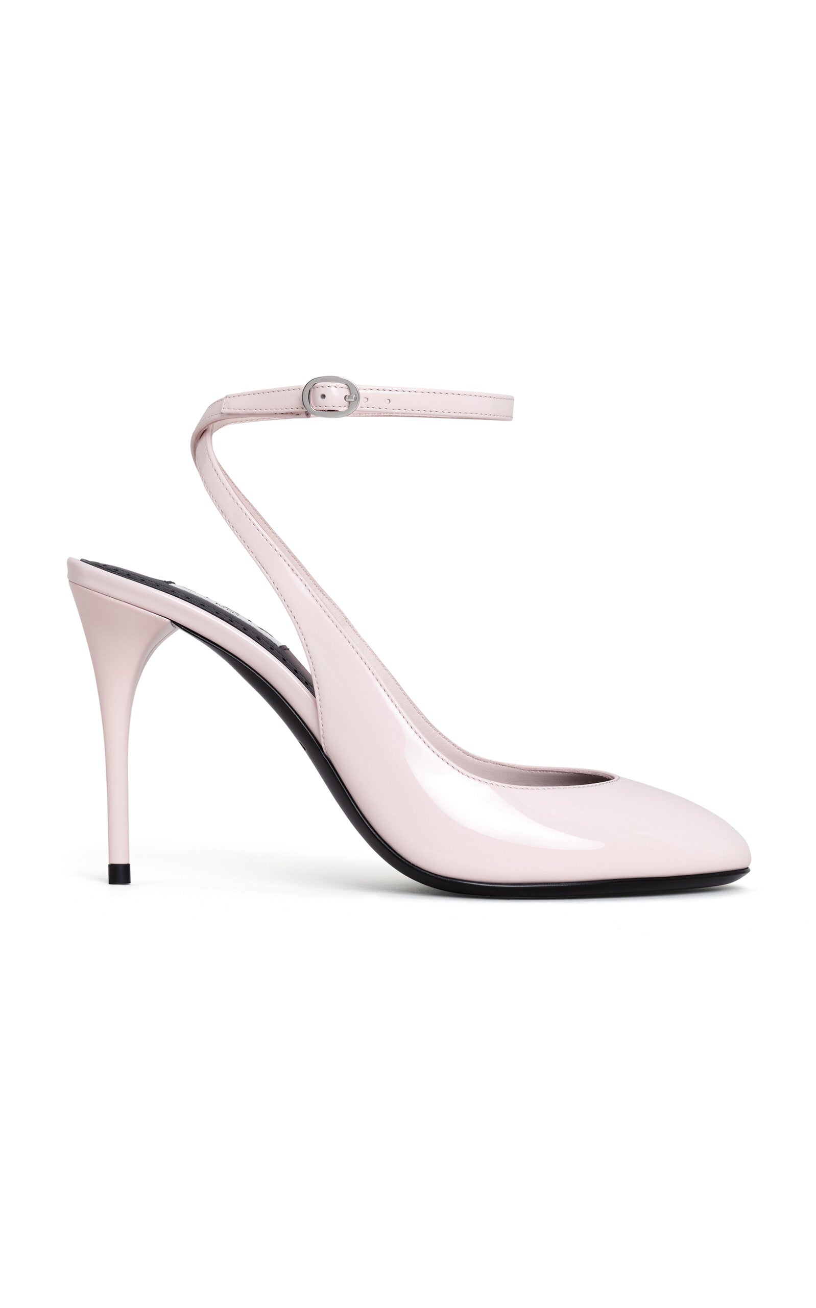Escarpins à bride arrière en cuir verni ALAÏA