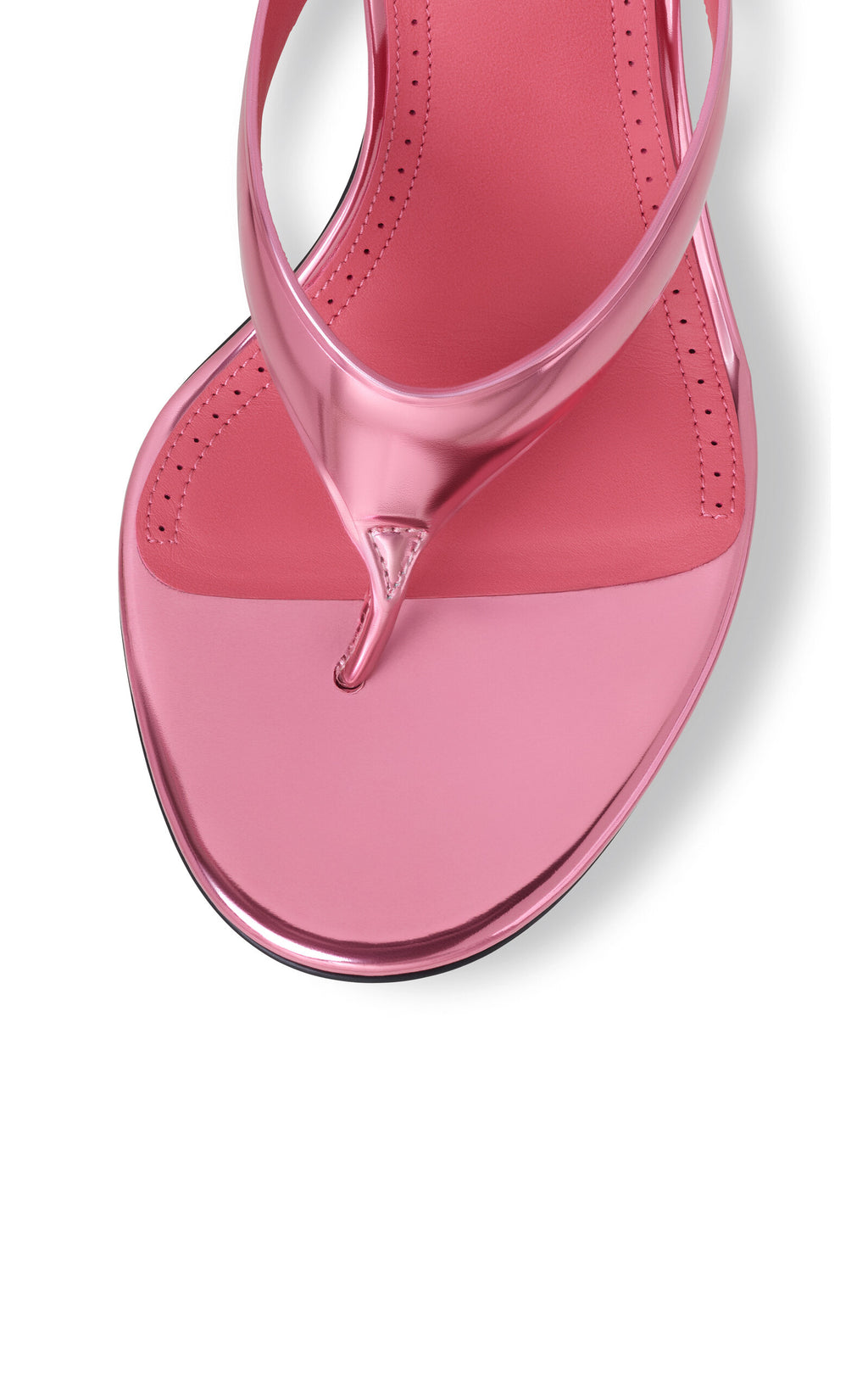 ALAÏA Sandales Infradito en cuir métallisé