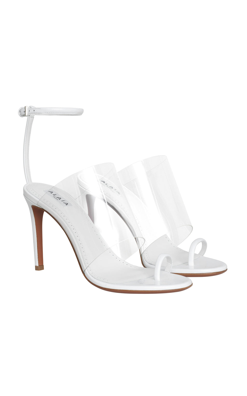 Sandales asymétriques en cuir PU ALAÏA