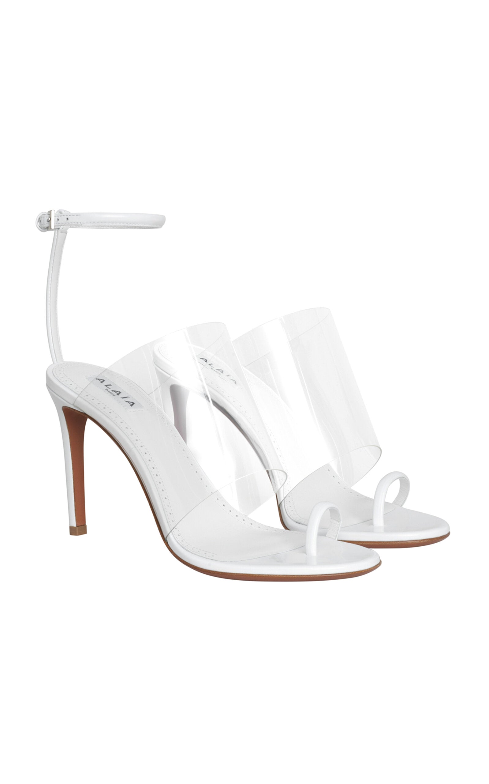 Sandales asymétriques en cuir PU ALAÏA