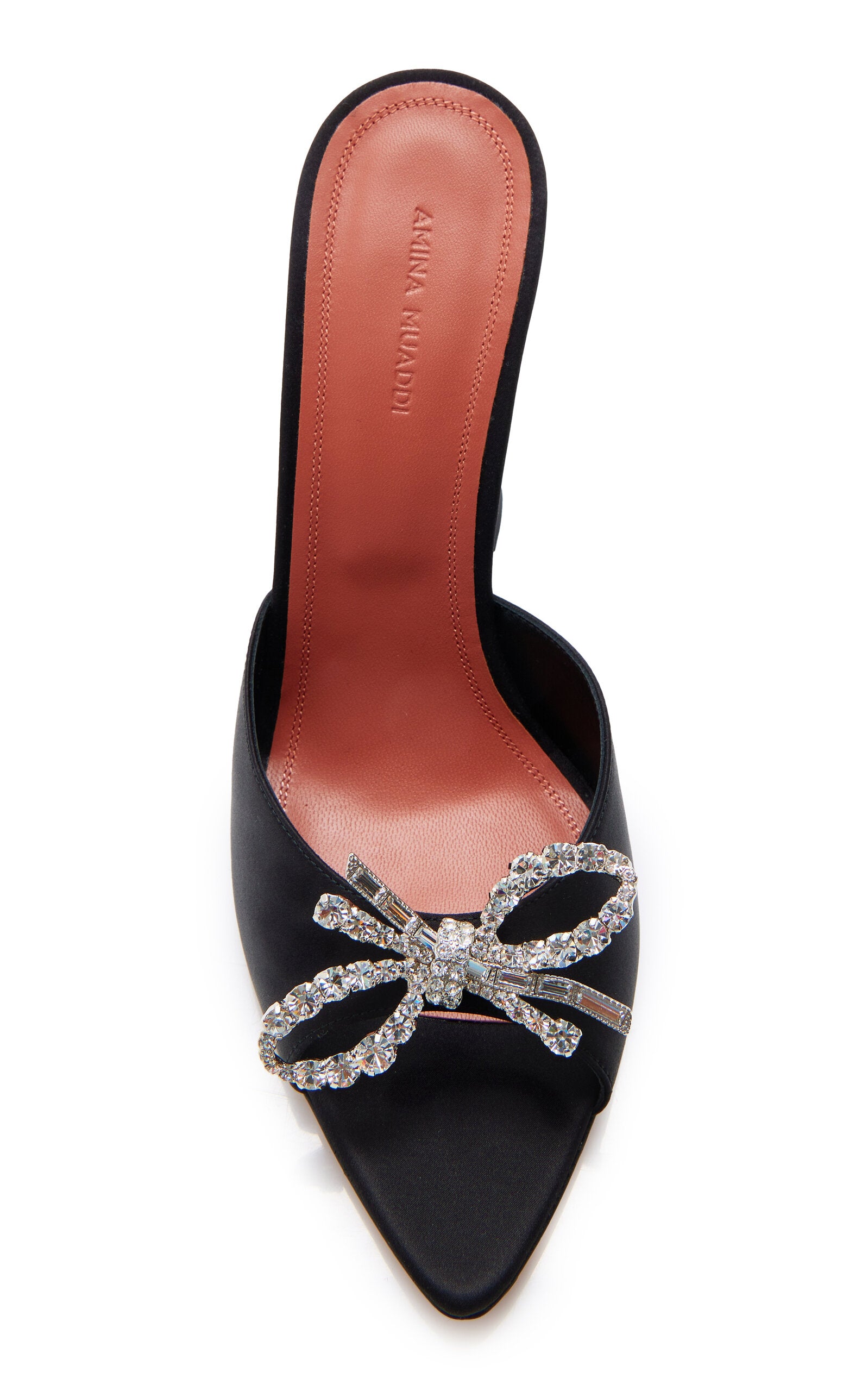 Amina Muaddi Rosie Satin Sandals