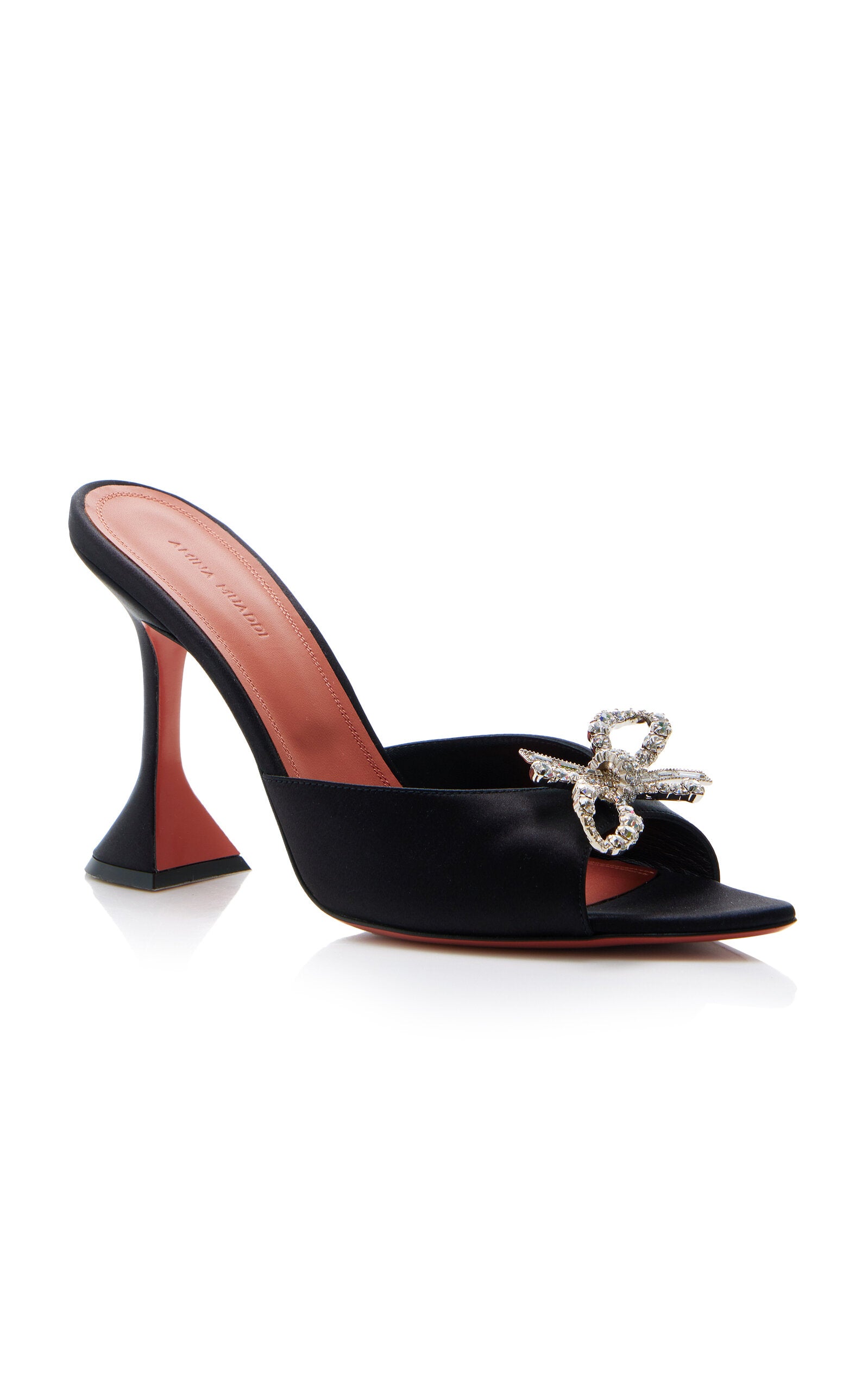 Amina Muaddi Rosie Satin Sandals
