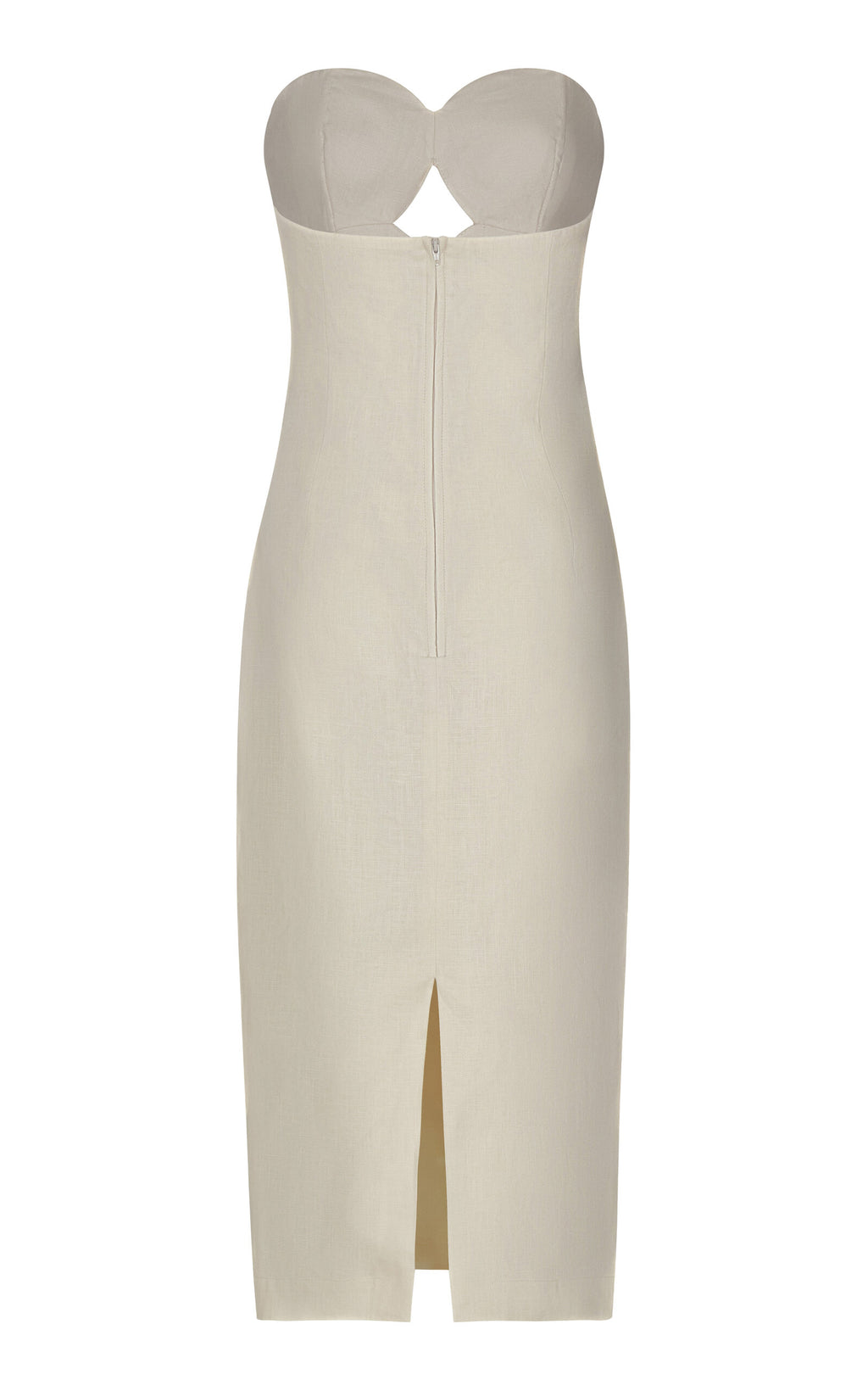 Andres Otalora Calle Palmas Embroidered Linen Midi Dress