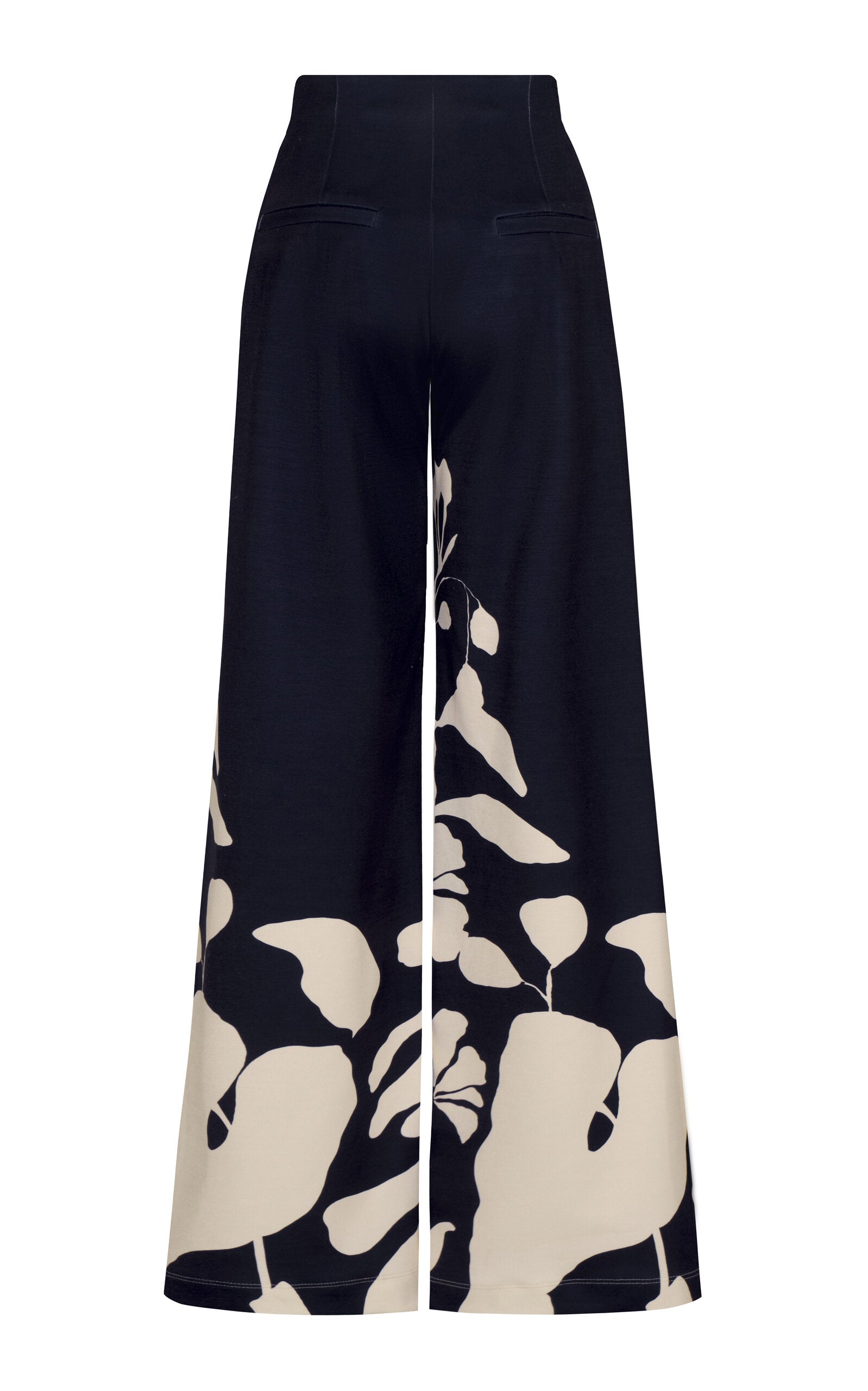 Pantalon large en mélange de lin botanique Andres Otalora Preferida