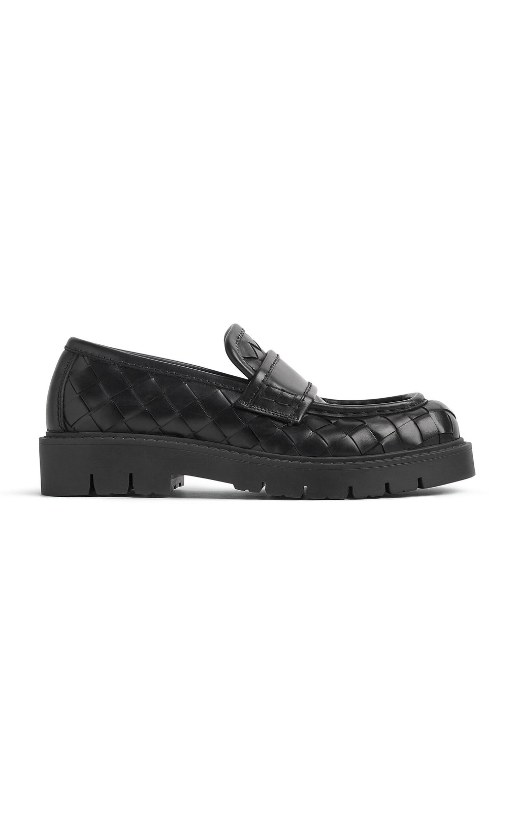 Bottega Veneta Haddock Intrecciato Leather Loafers