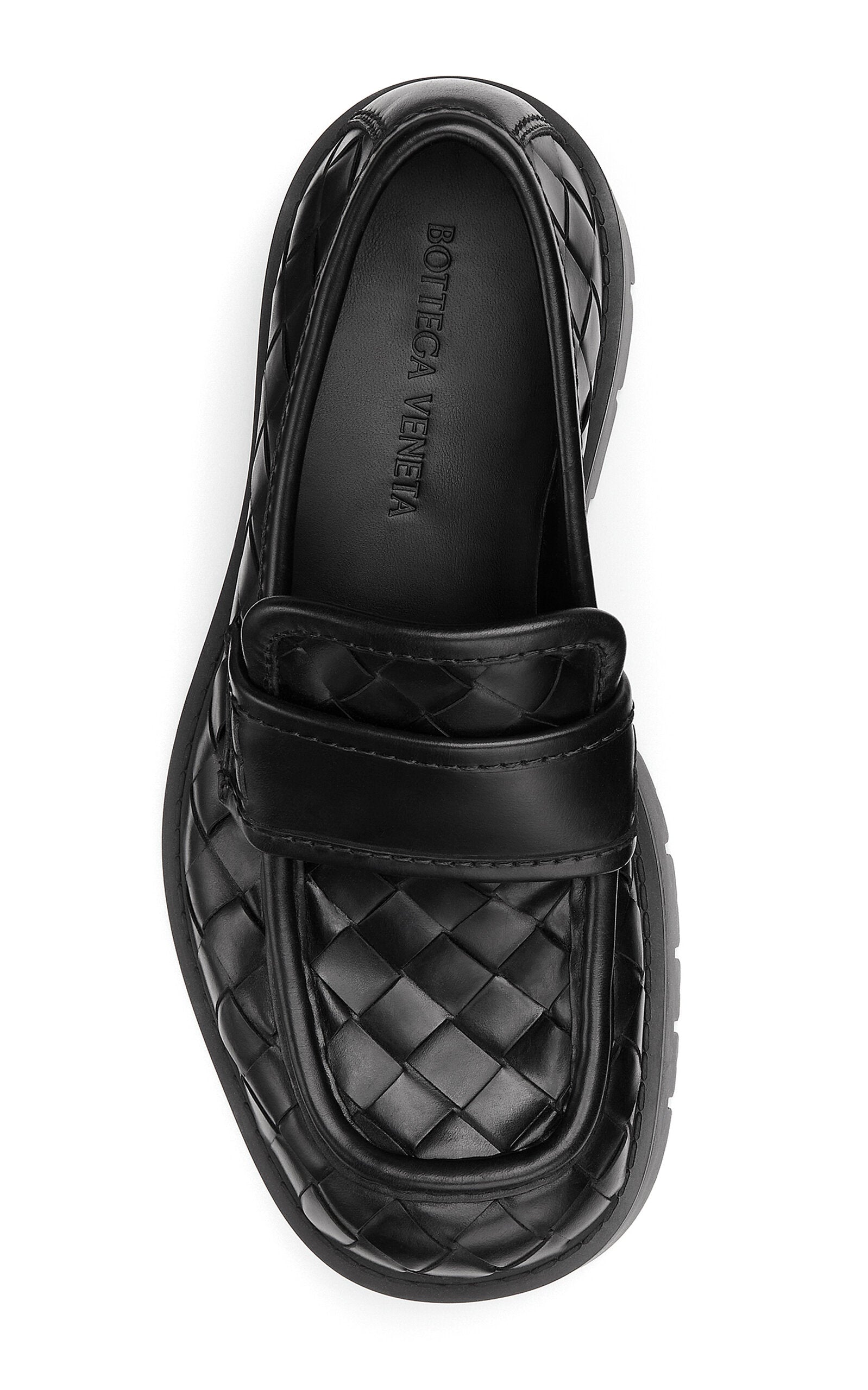 Bottega Veneta Haddock Intrecciato Leather Loafers