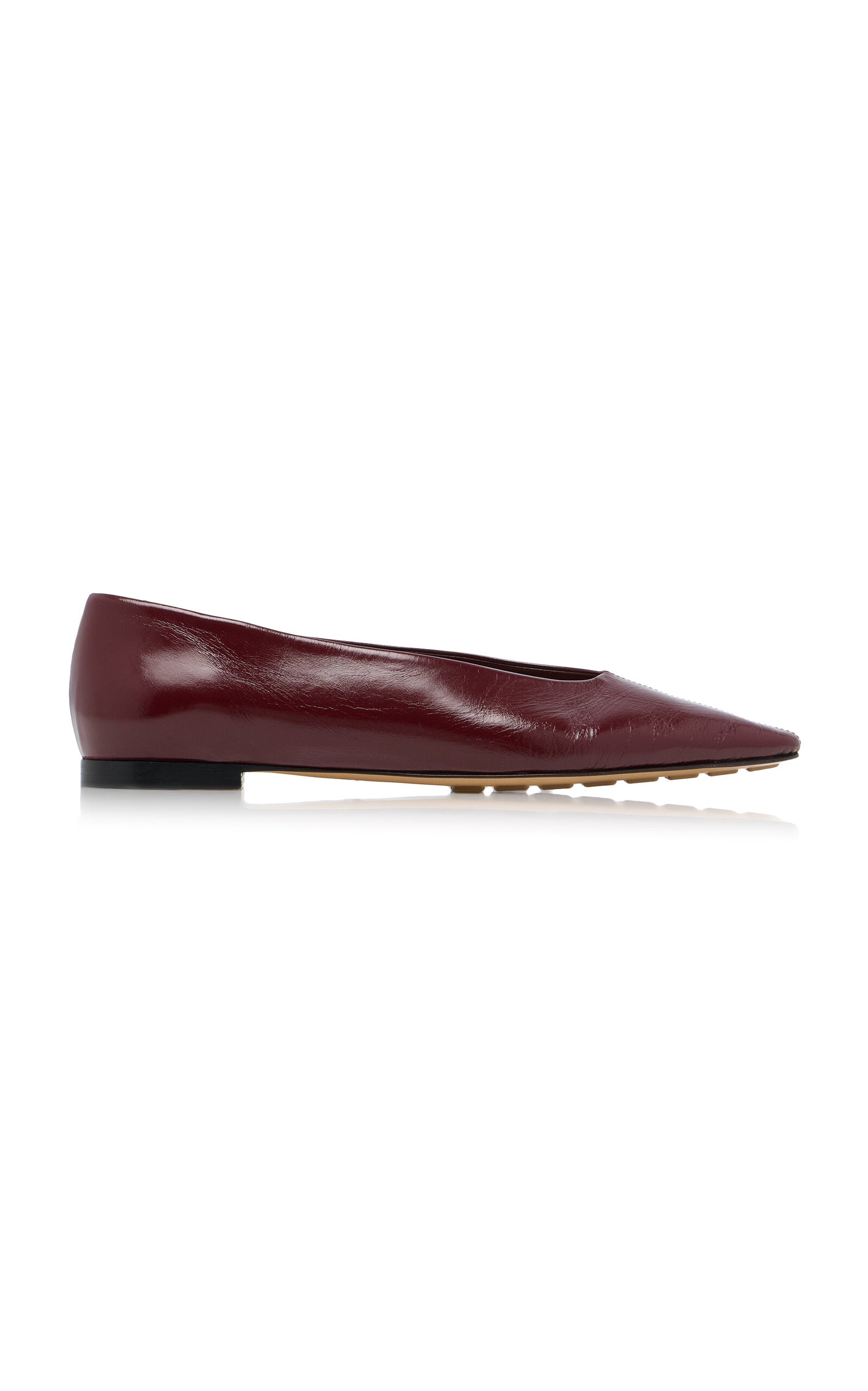 Bottega Veneta Cushion Lux Leather Flats