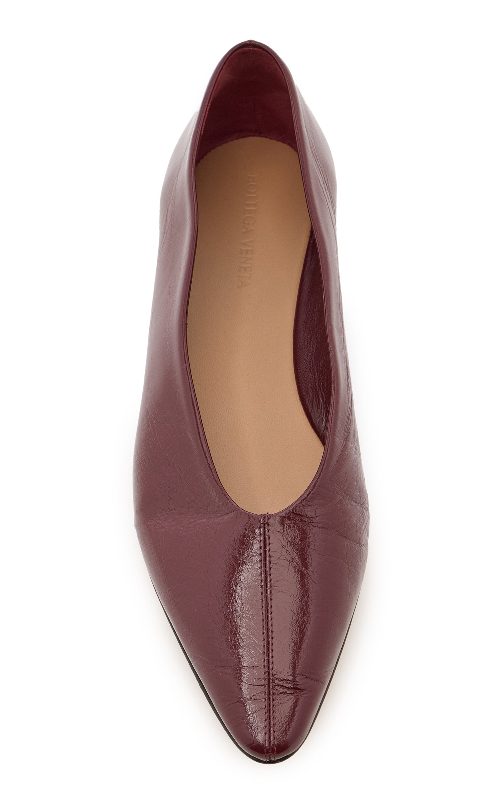 Bottega Veneta Cushion Lux Leather Flats