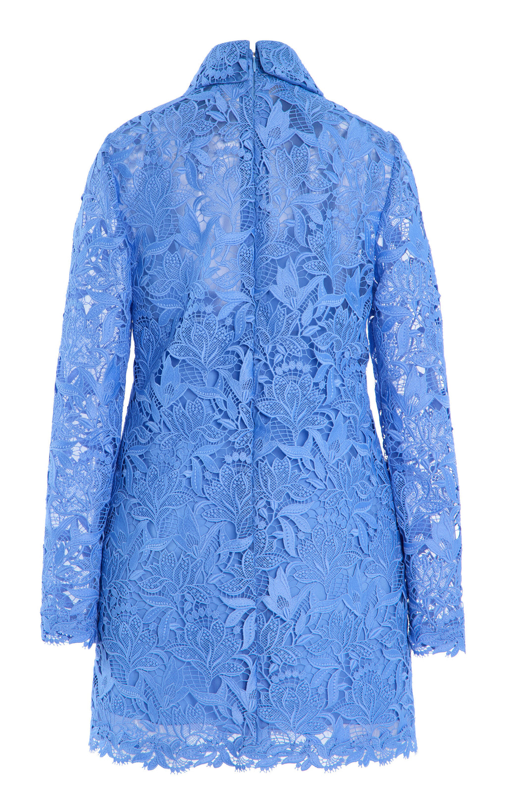 Carolina Herrera Lace Mini Shirt Dress