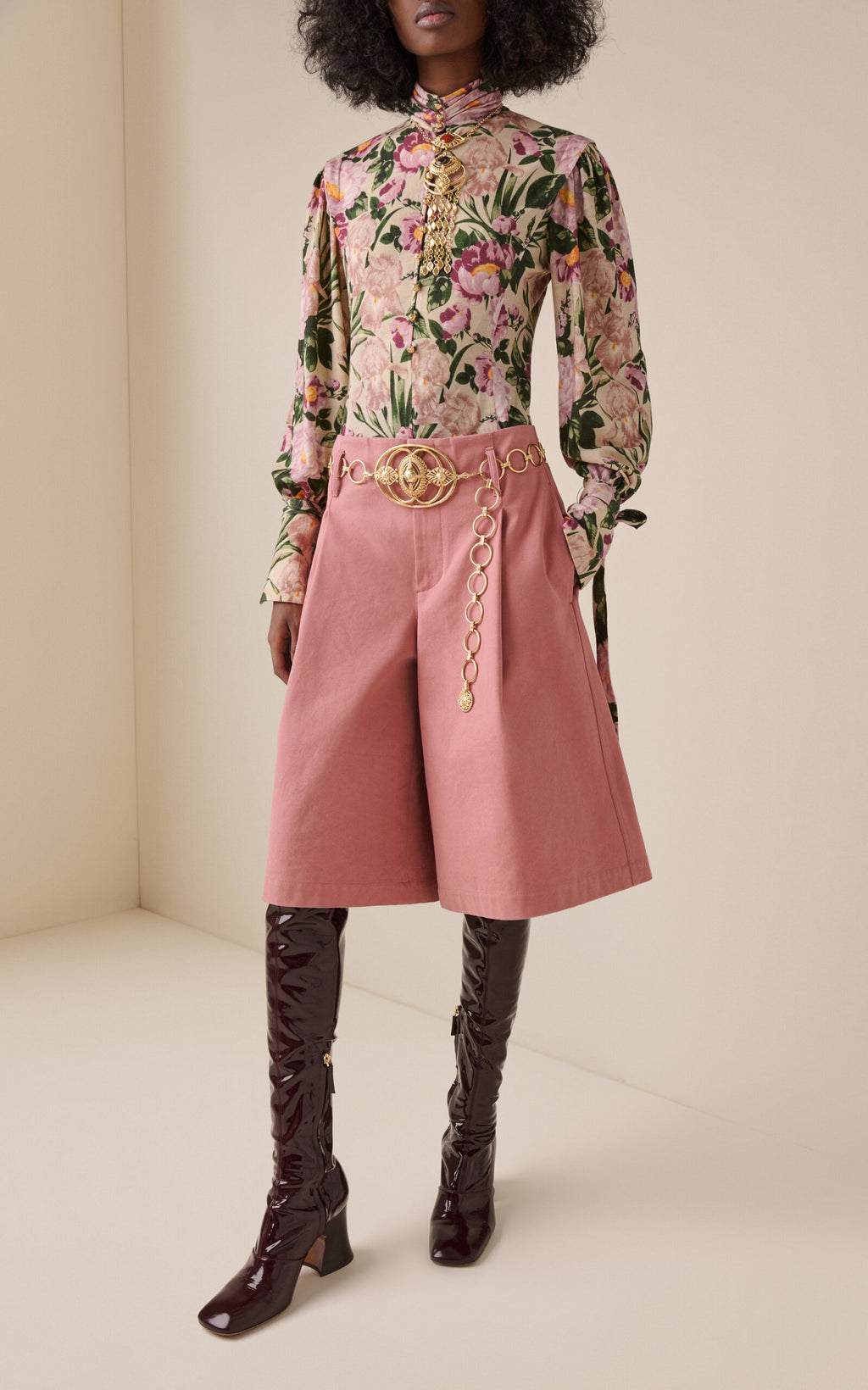 Chloé Floral Wool-Jersey Top