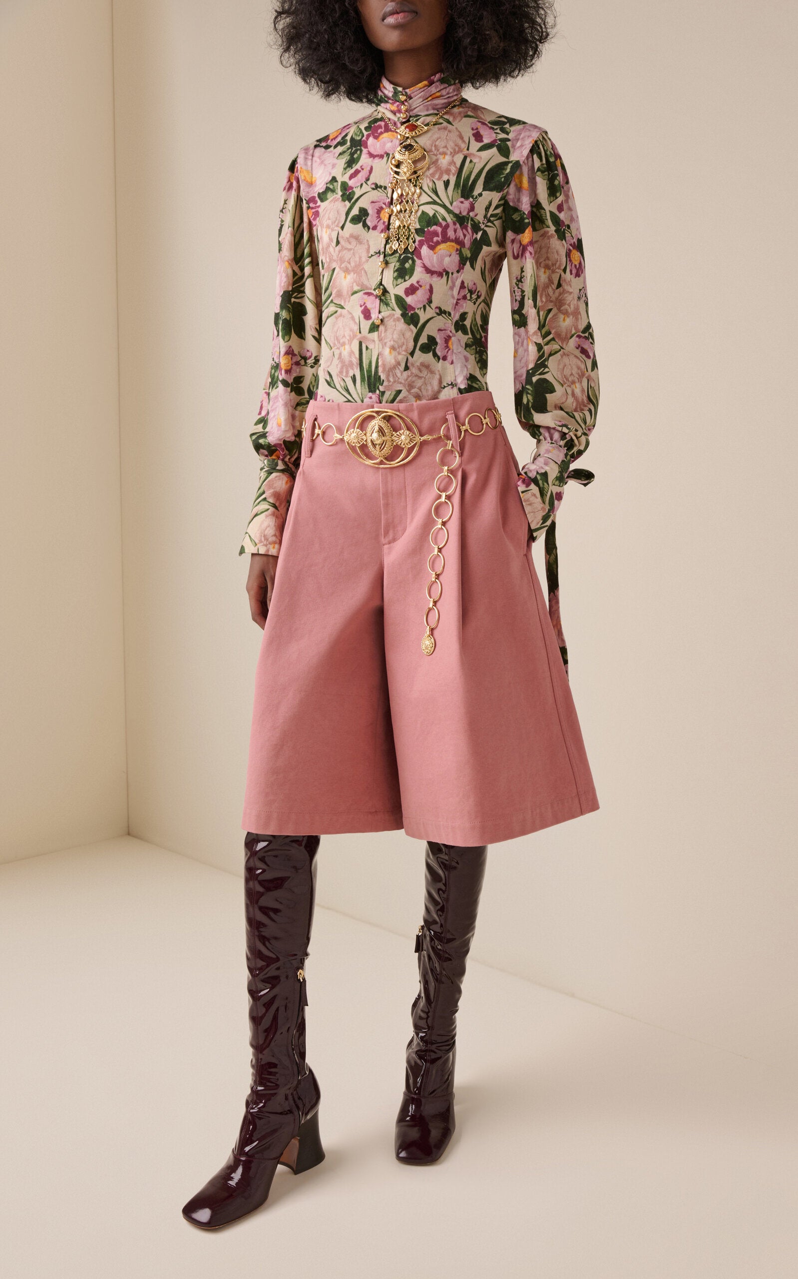 Chloé Floral Wool-Jersey Top