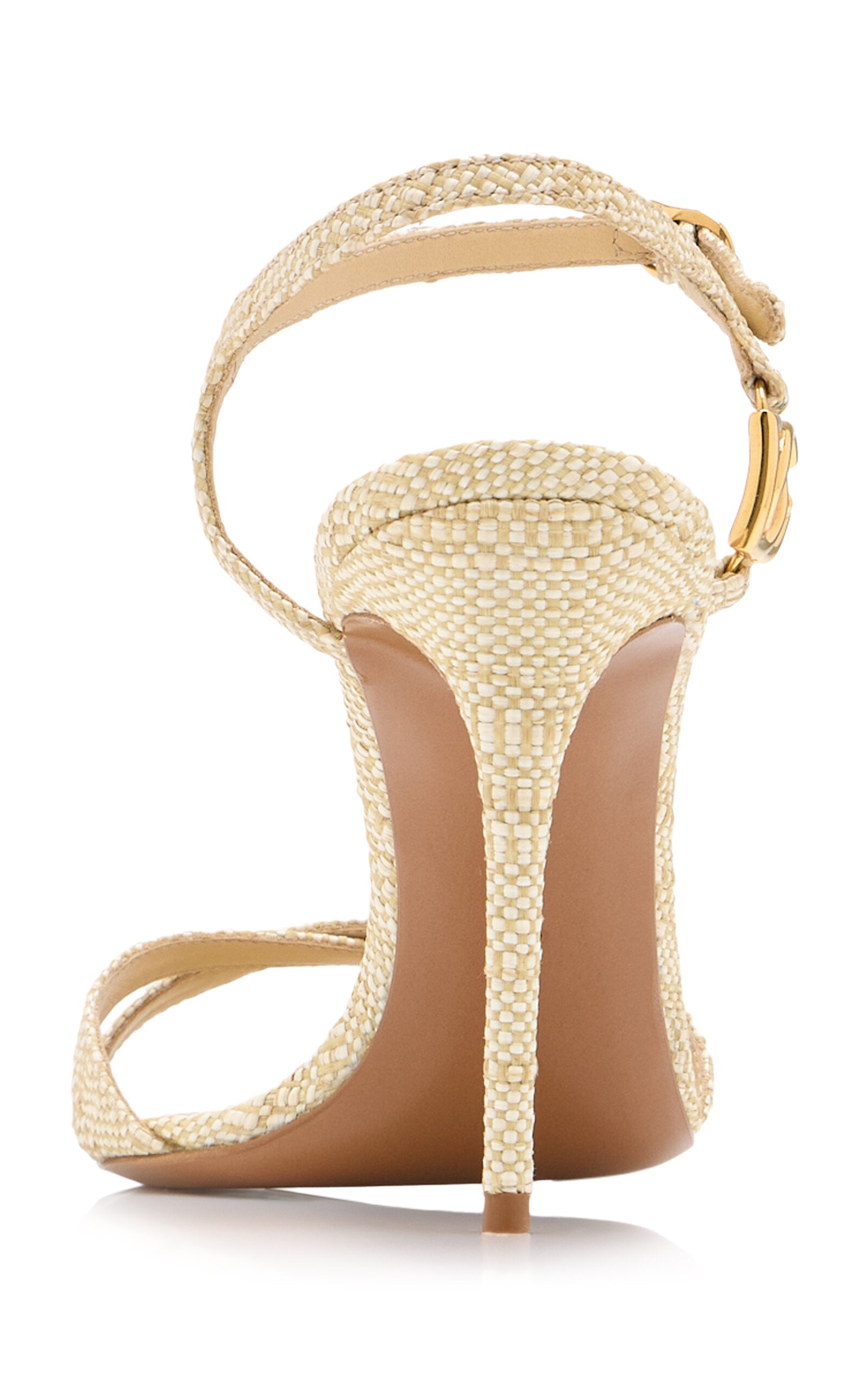 Dolce &amp; Gabbana Woven Raffia Sandals