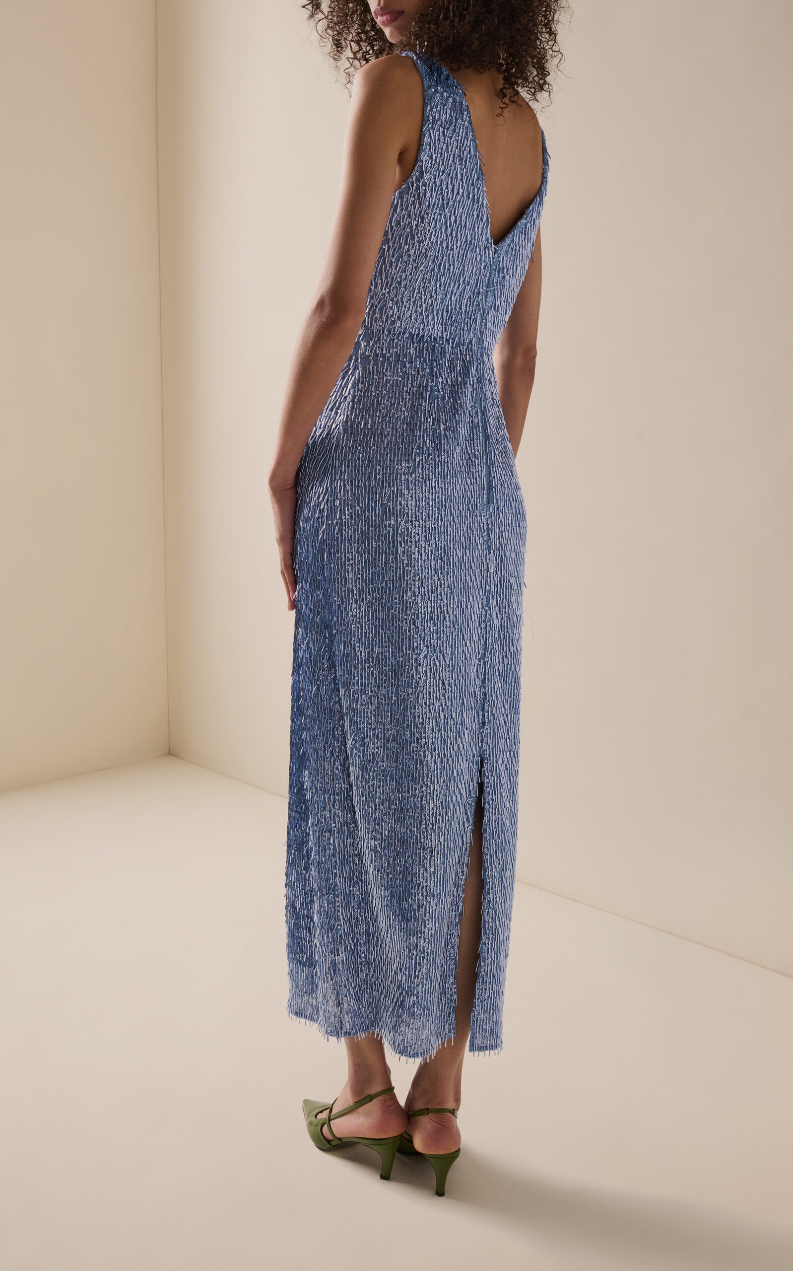 Erdem Sequin-Embellished Midi Dress
