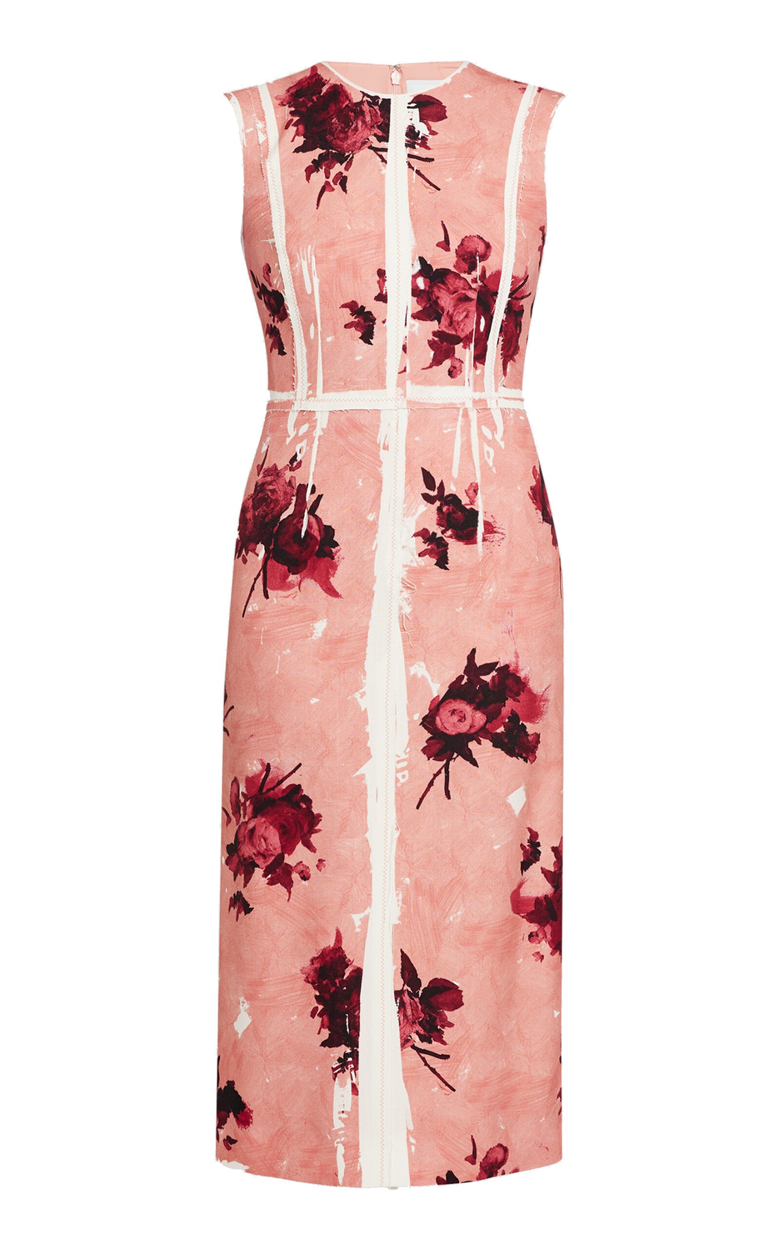 Erdem Floral-Print Satin Midi Dress
