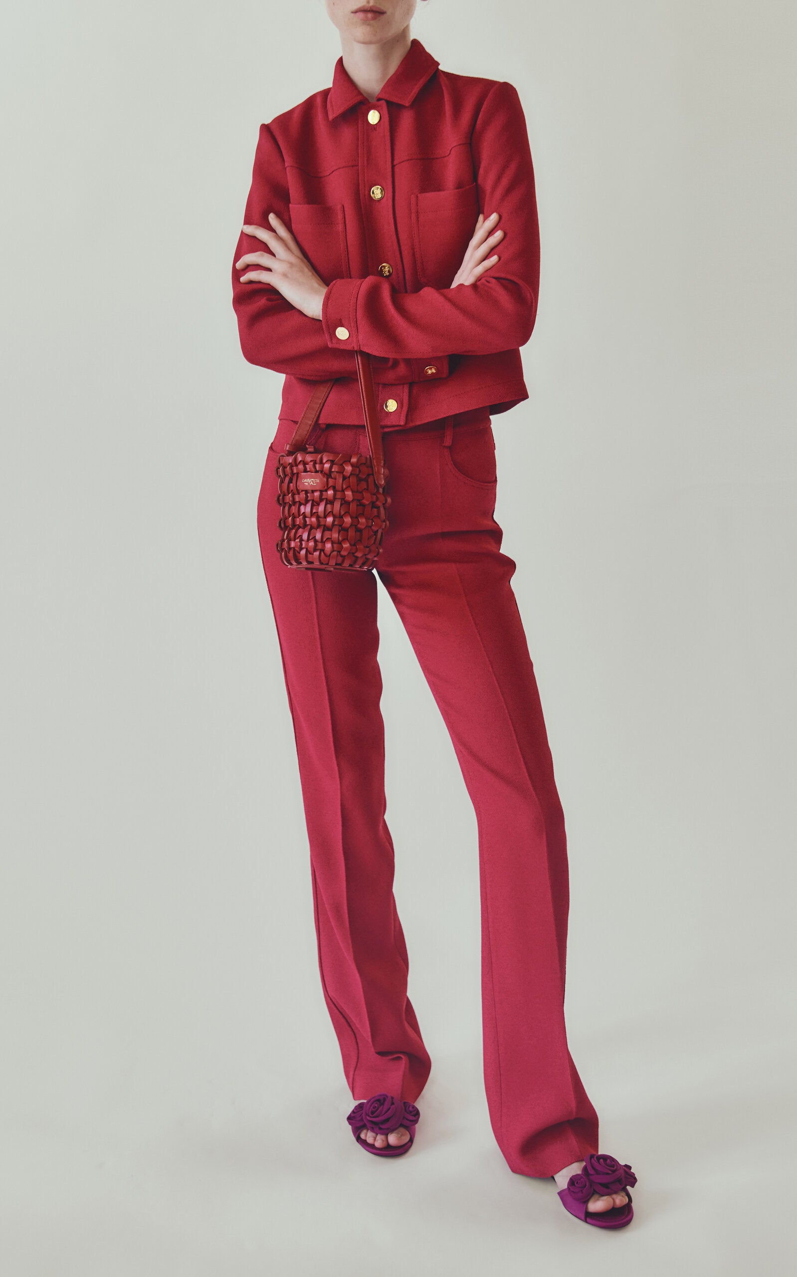 Pantalon en crêpe Giambattista Valli