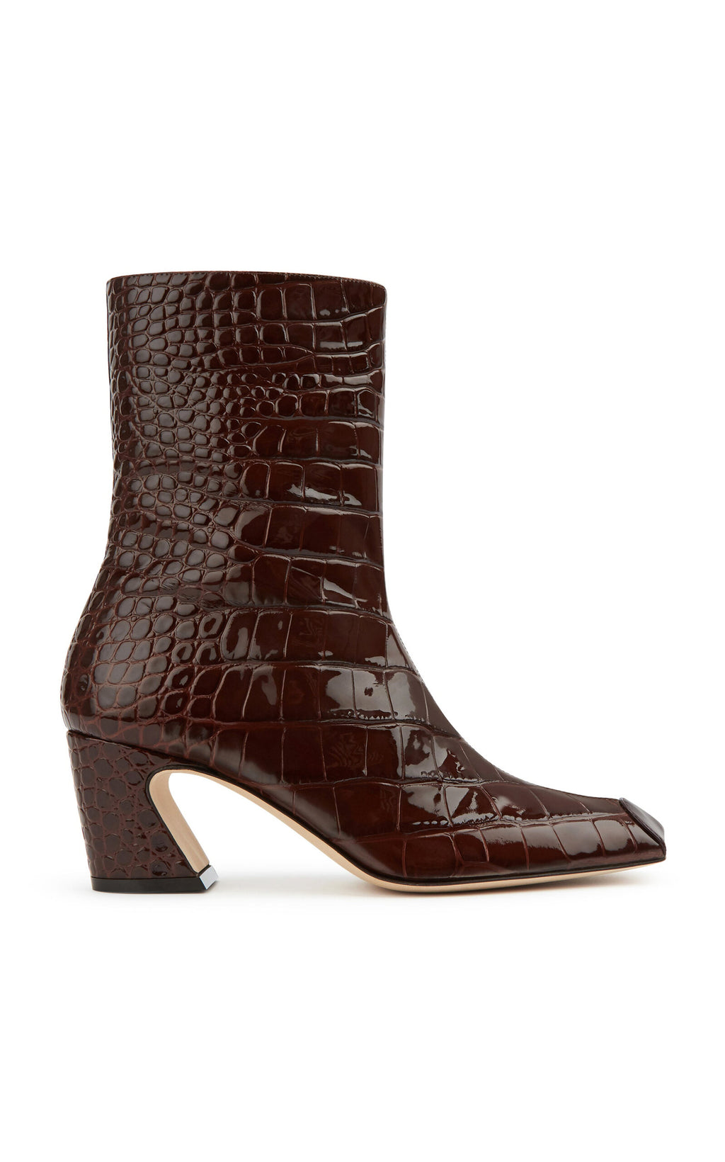 IZIE Highbury Croc-Embossed Leather Boots