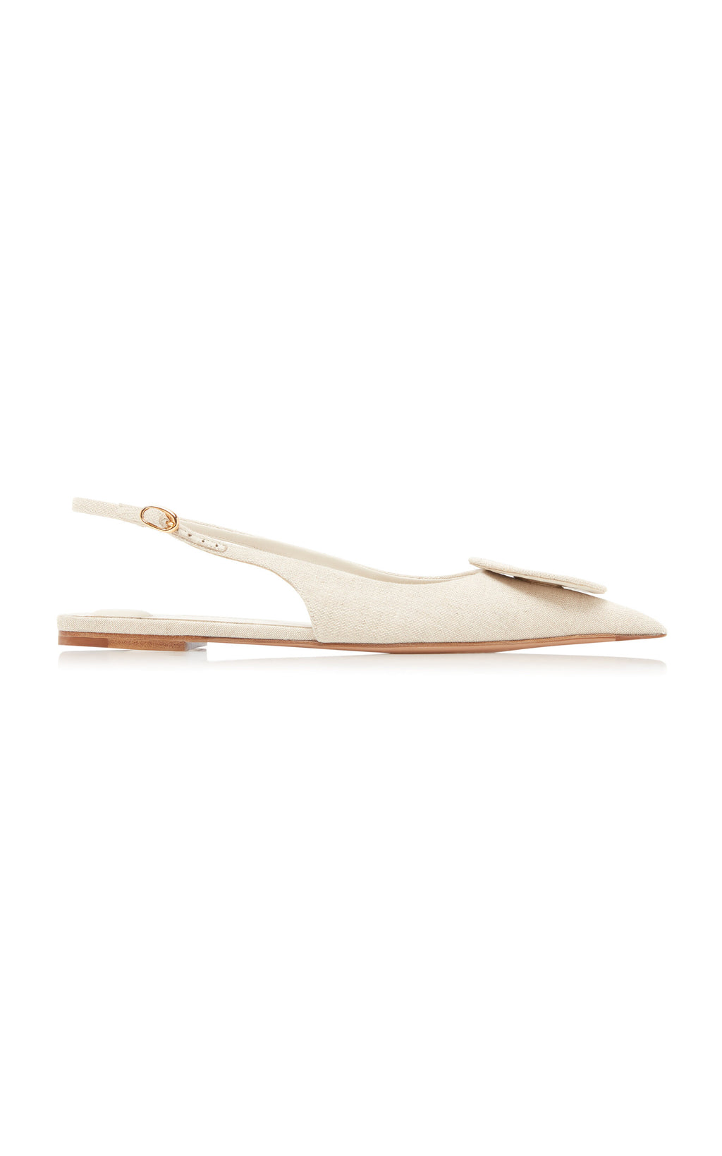 Jacquemus Duelo P Canvas Slingback Flats