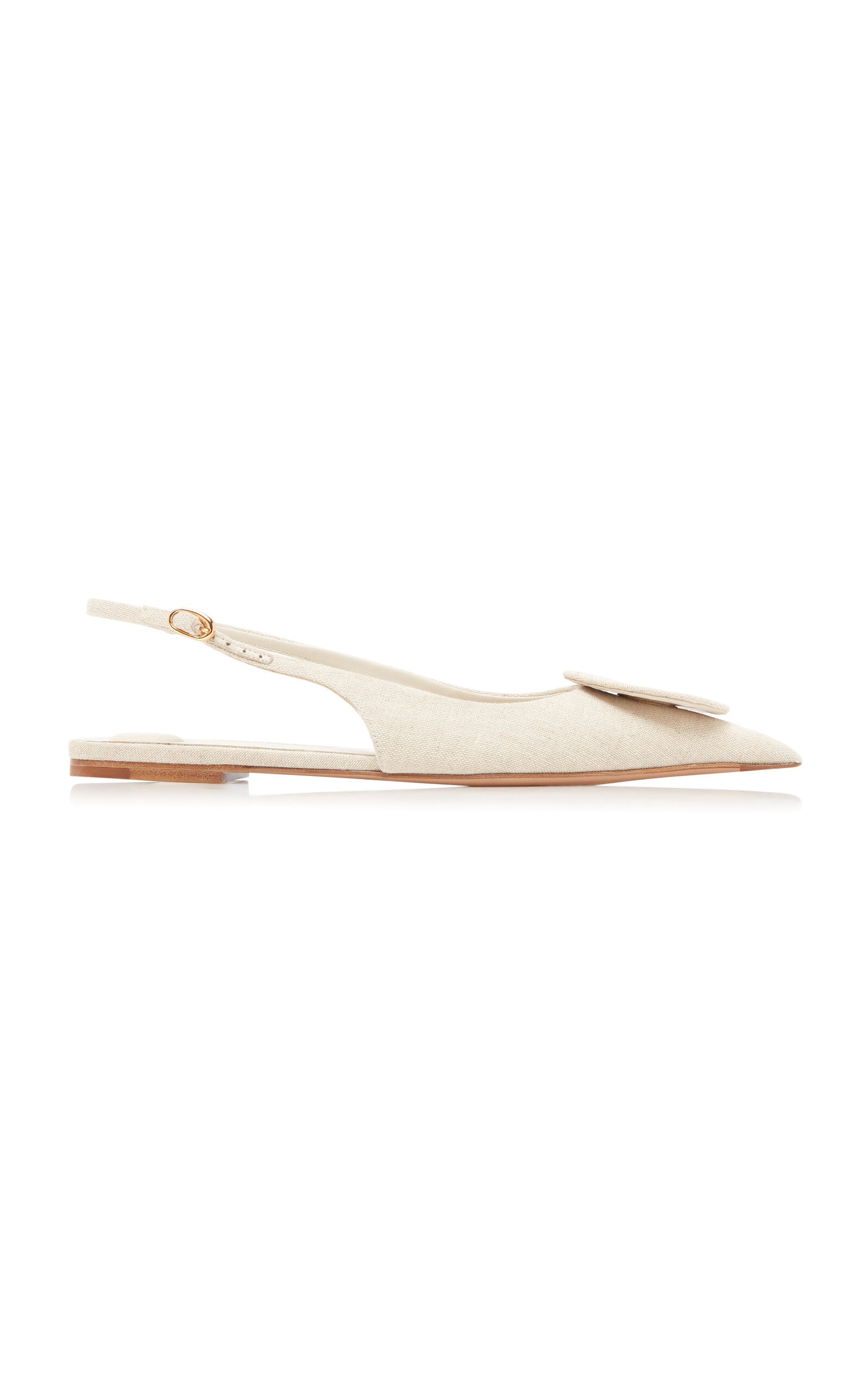 Jacquemus Duelo P Canvas Slingback Flats
