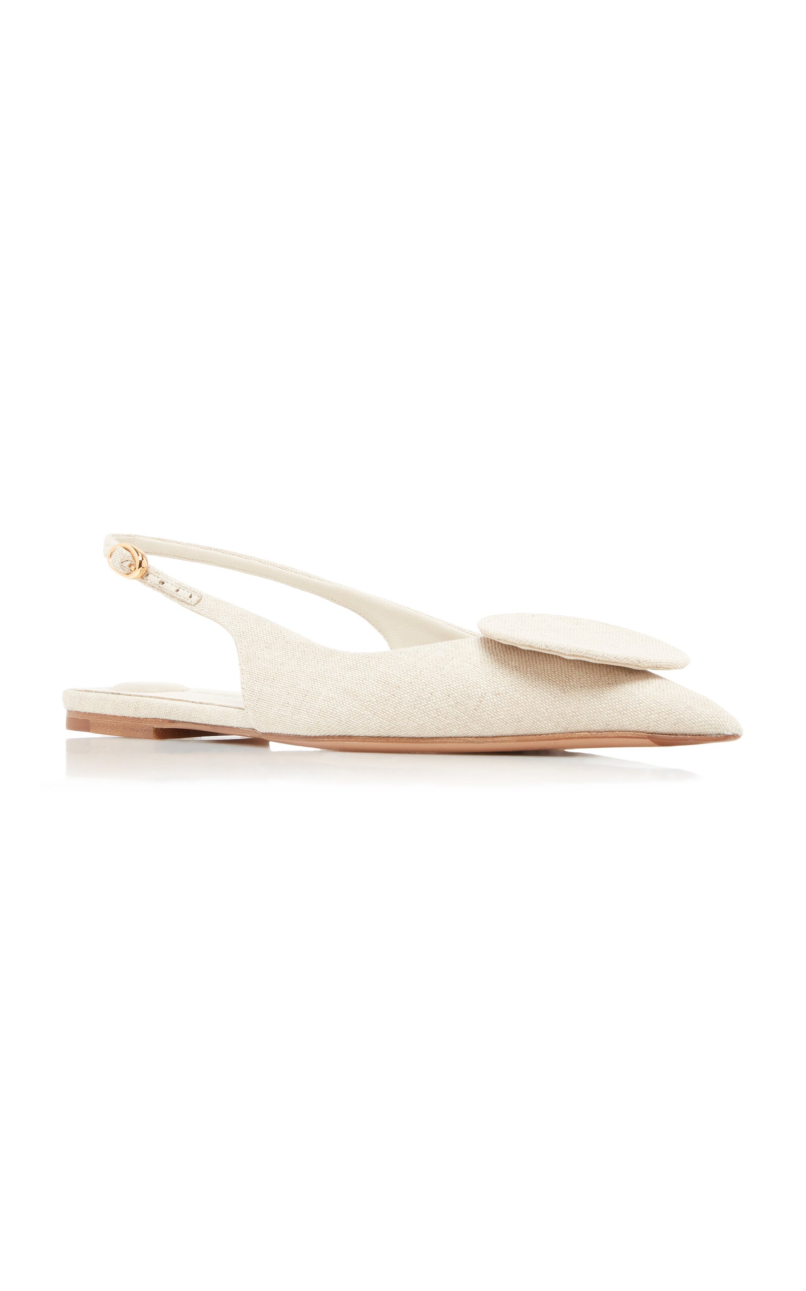 Jacquemus Duelo P Canvas Slingback Flats